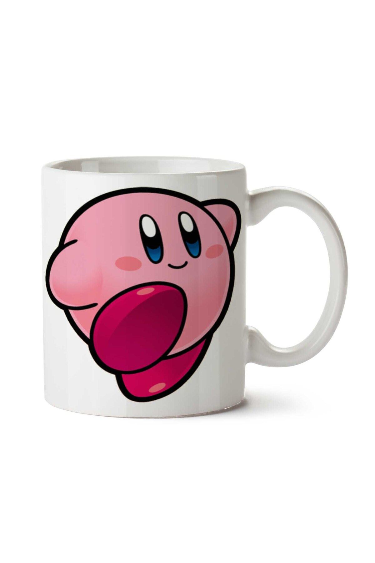 ART HEDİYE Kirby-PNG-Image İki Tarafı Baskılı Kupa Bardak