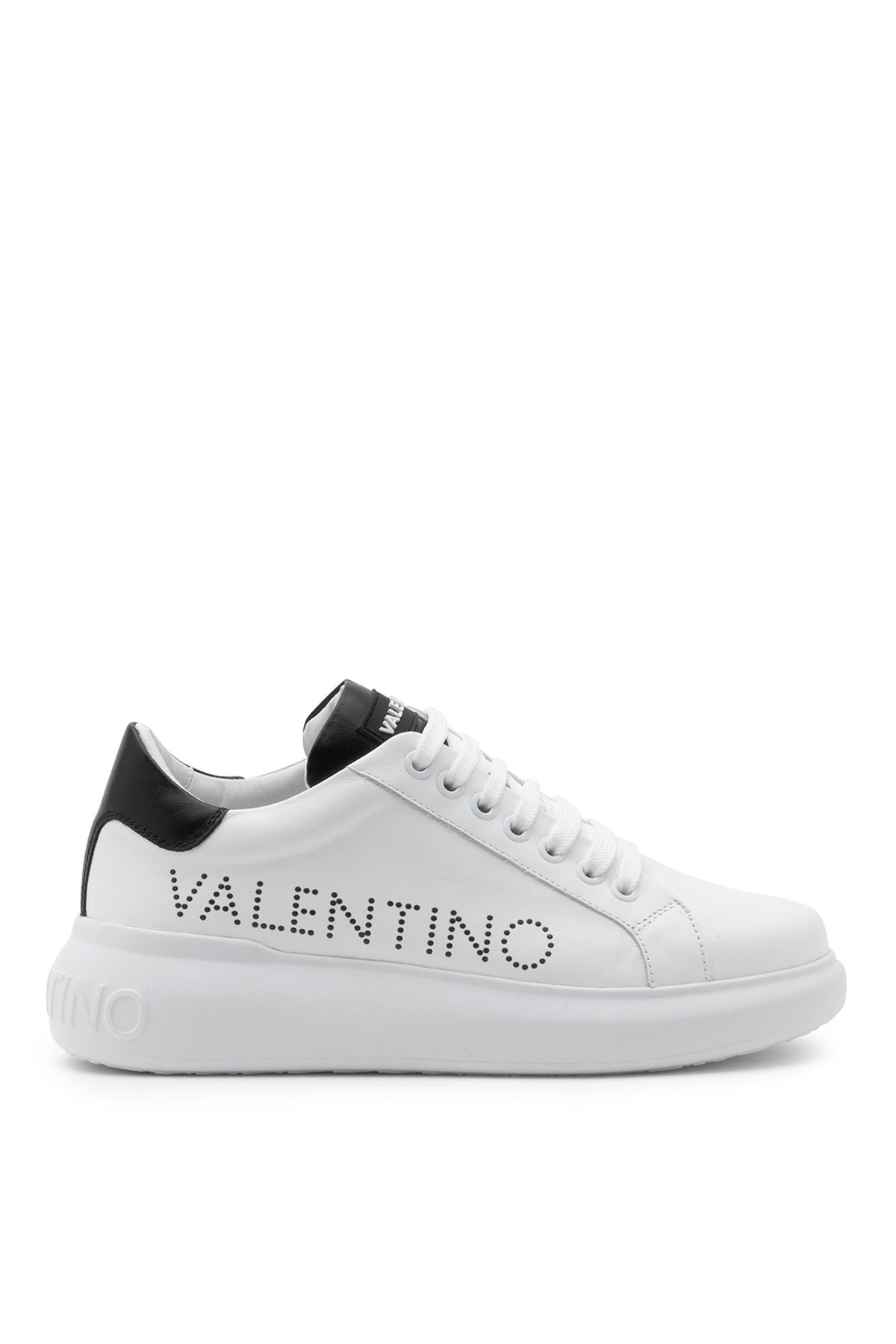Valentino Beyaz - Siyah Erkek Deri Sneaker 95B2302VIT