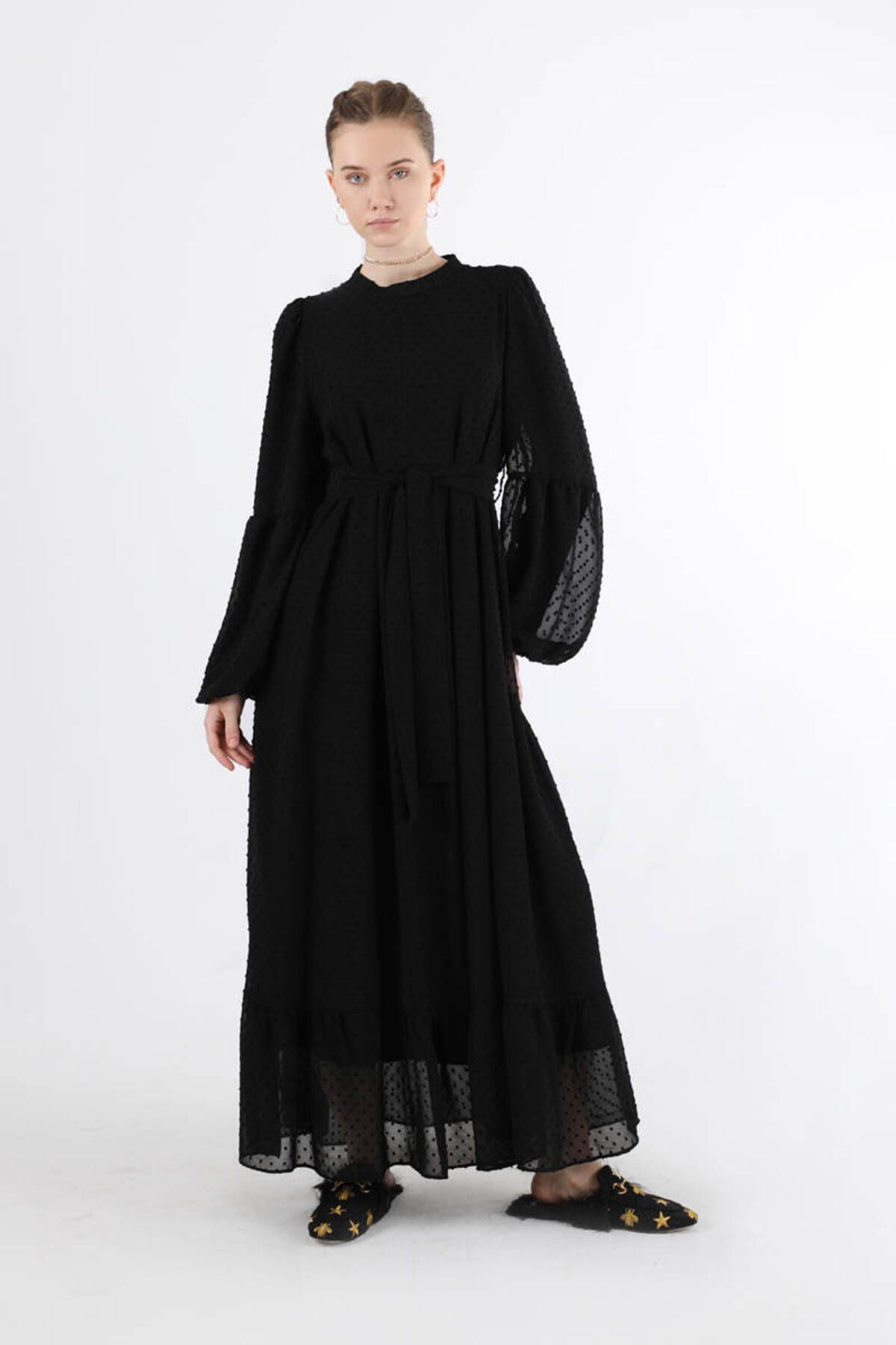 ZÜLAYS Avril Şifon Elbise Siyah
