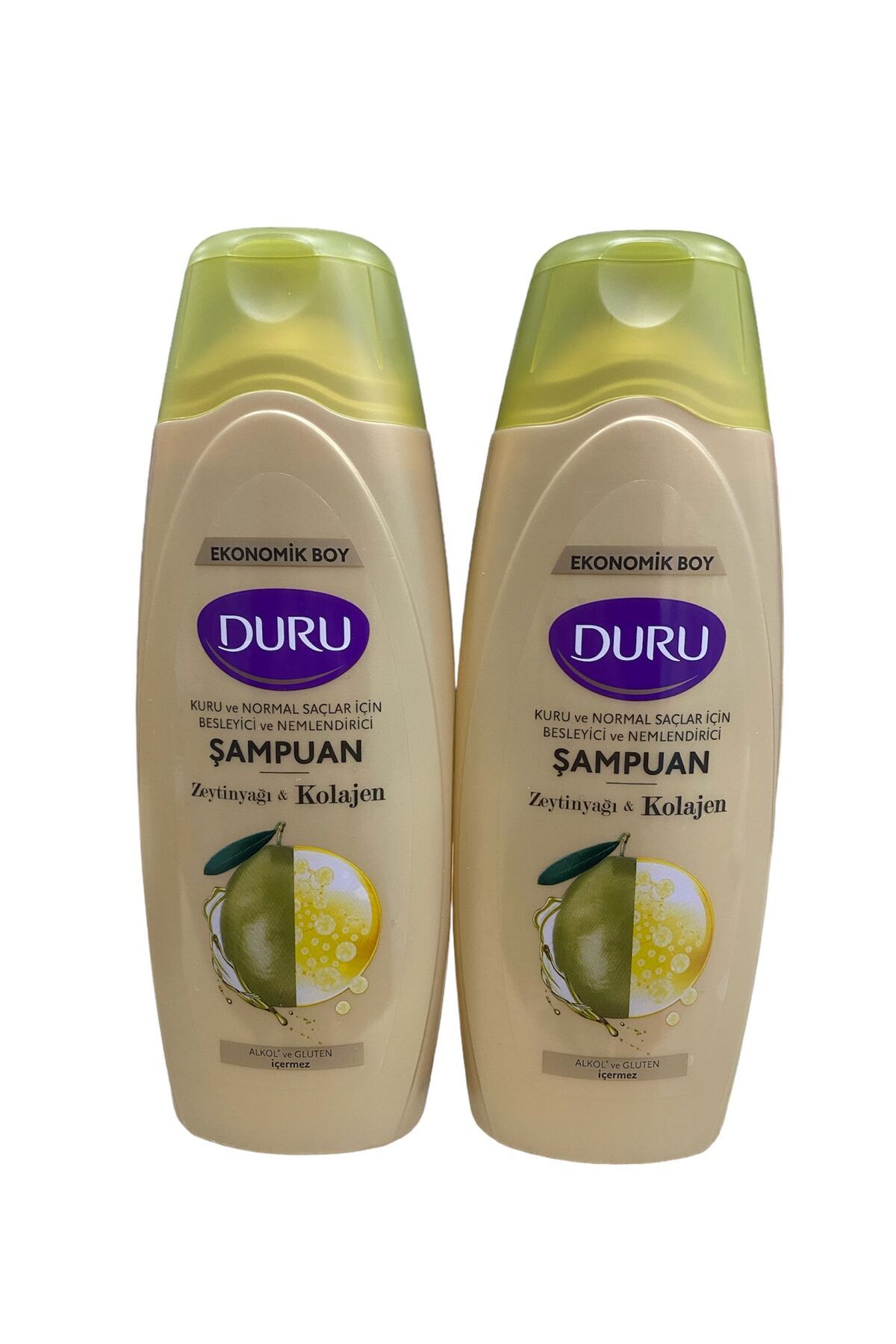 Duru zeytinyağı & kolagen şampuan seti sette 2 adet ürün mevcuttur ( 2 * 700 ml : 1400 ml )