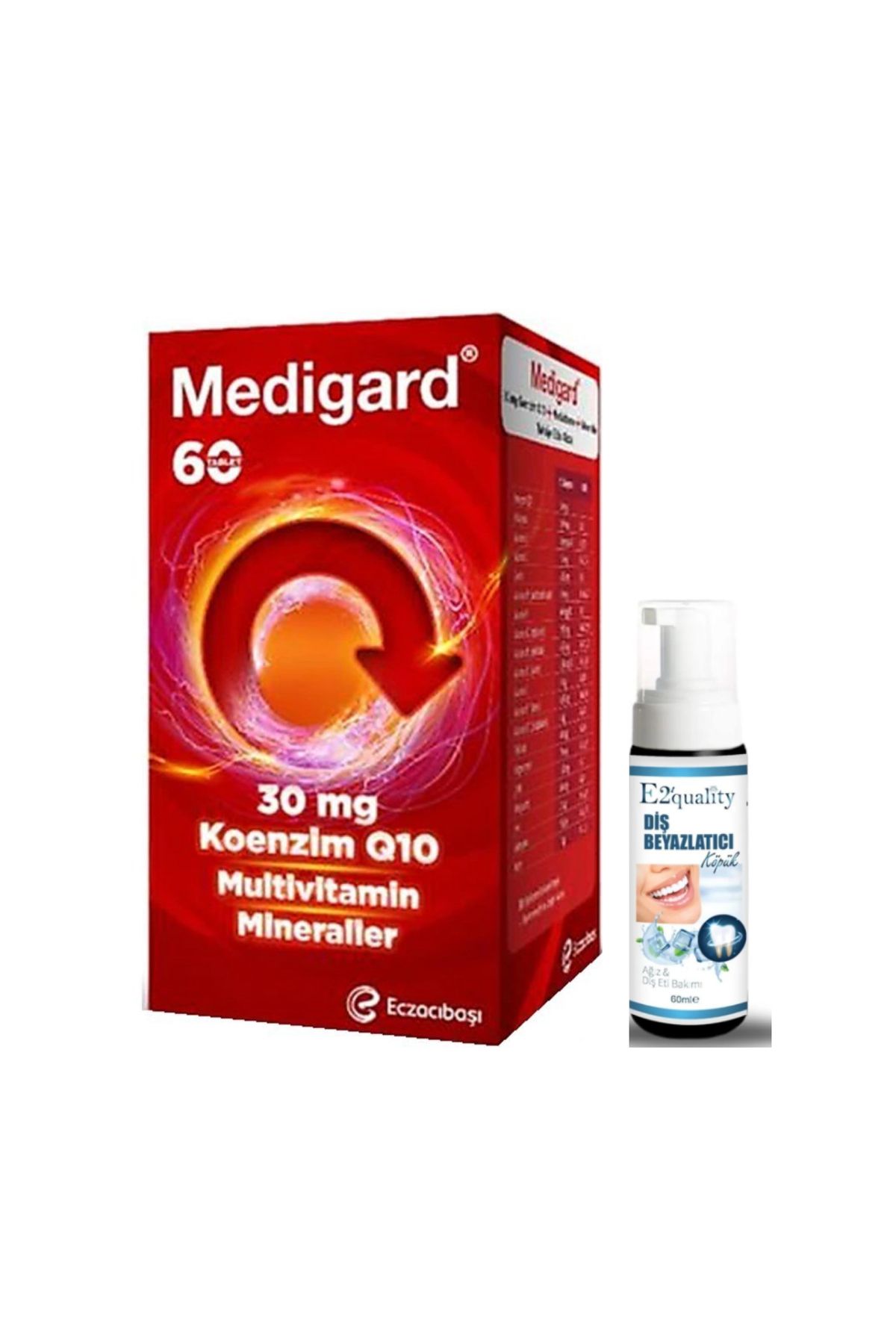 MEDİGARD Medigard Vitamin Mineral Compleks CoQ10 60 Tablet- Diş Beyazlatıcı Köpük
