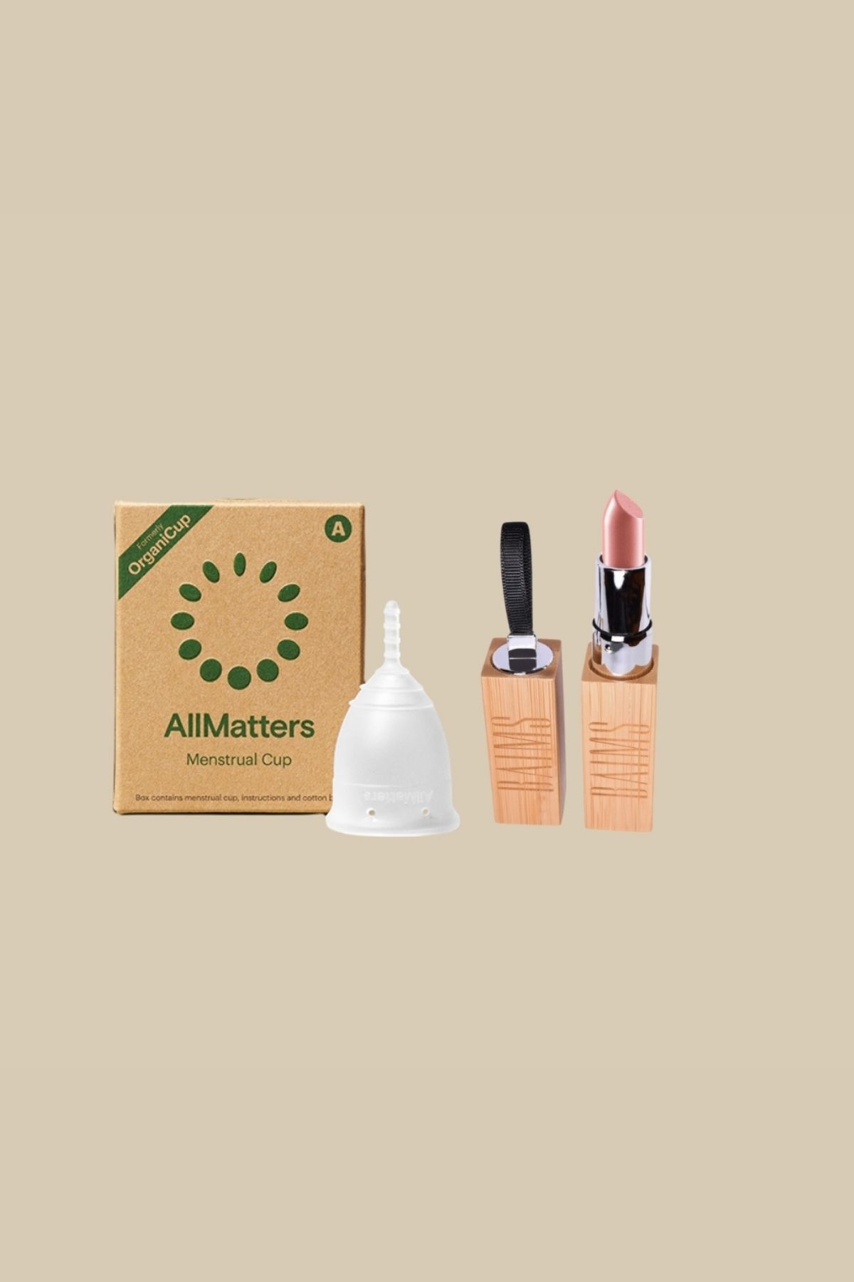 Allmatters Regl Kabı Model A ve Baims Lipstick-Vegan Ruj