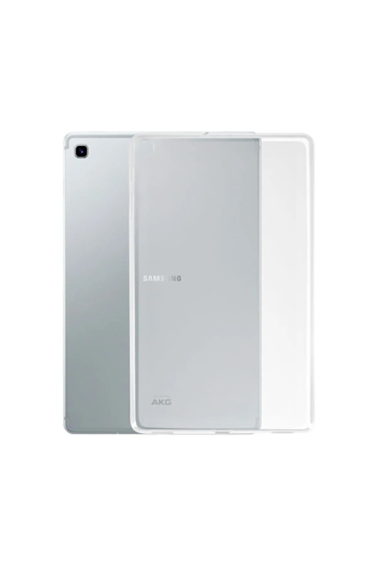 Fibaks Samsung Galaxy Tab A7 Sm-T500T507 Kılıf Şeffaf Yumuşak Süper Lüx Esnek Renksiz Silikon Kapak