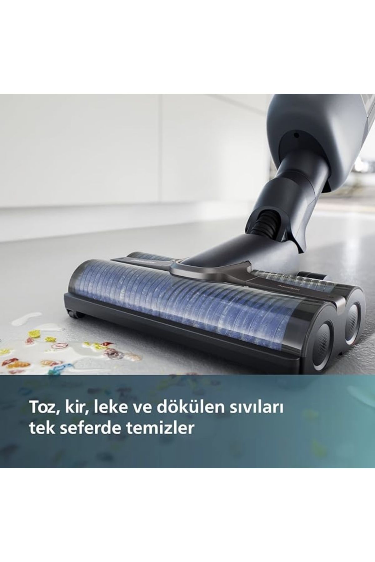 Philips AquaTrio Islak & Kuru Temizlik Kablosuz Premium Dikey Süpürge 7000 Serisi, 180 m²'ye Kadar Temizlik