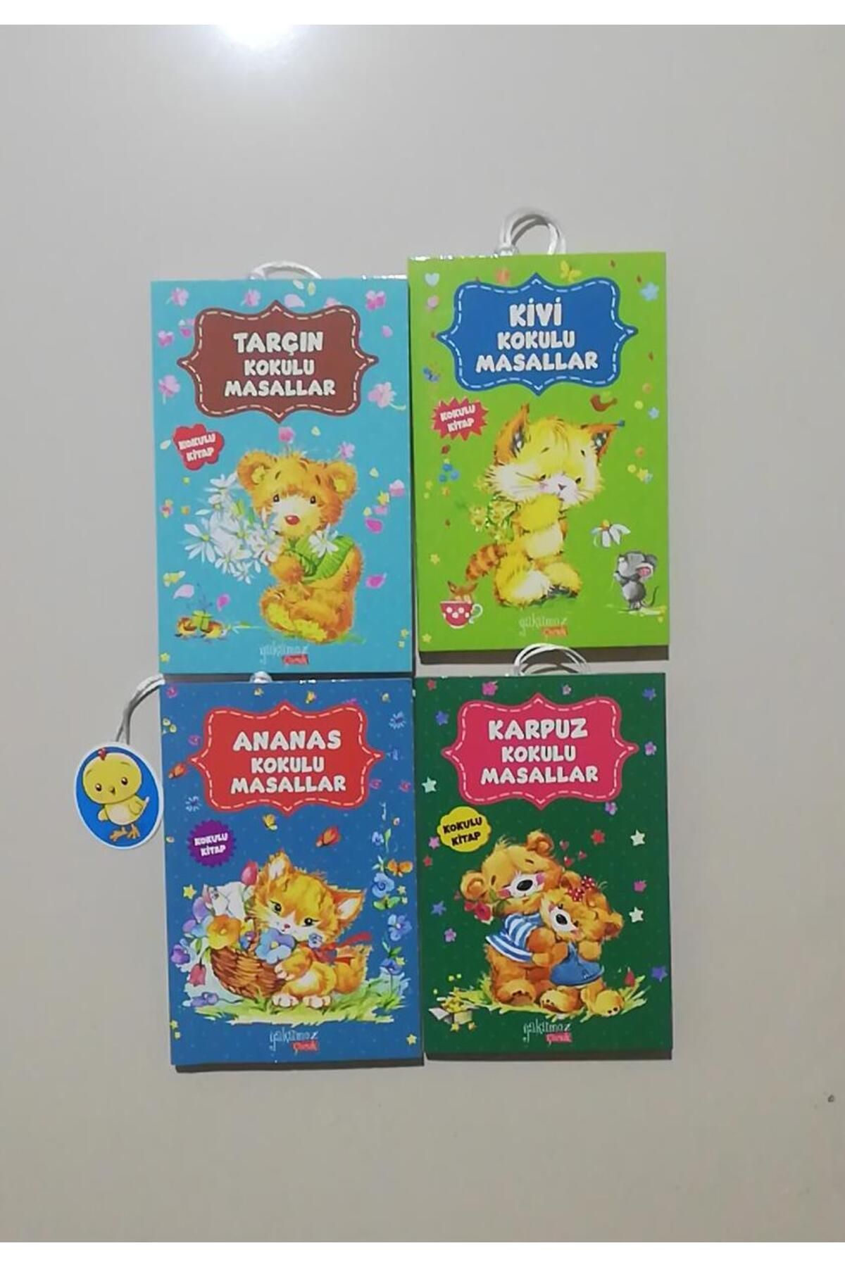 Yakamoz Yayınları Kivi Kokulu+Karpuz Kokulu+Tarçın Kokulu+Ananas Kokulu Masallar 4 Kitap Set