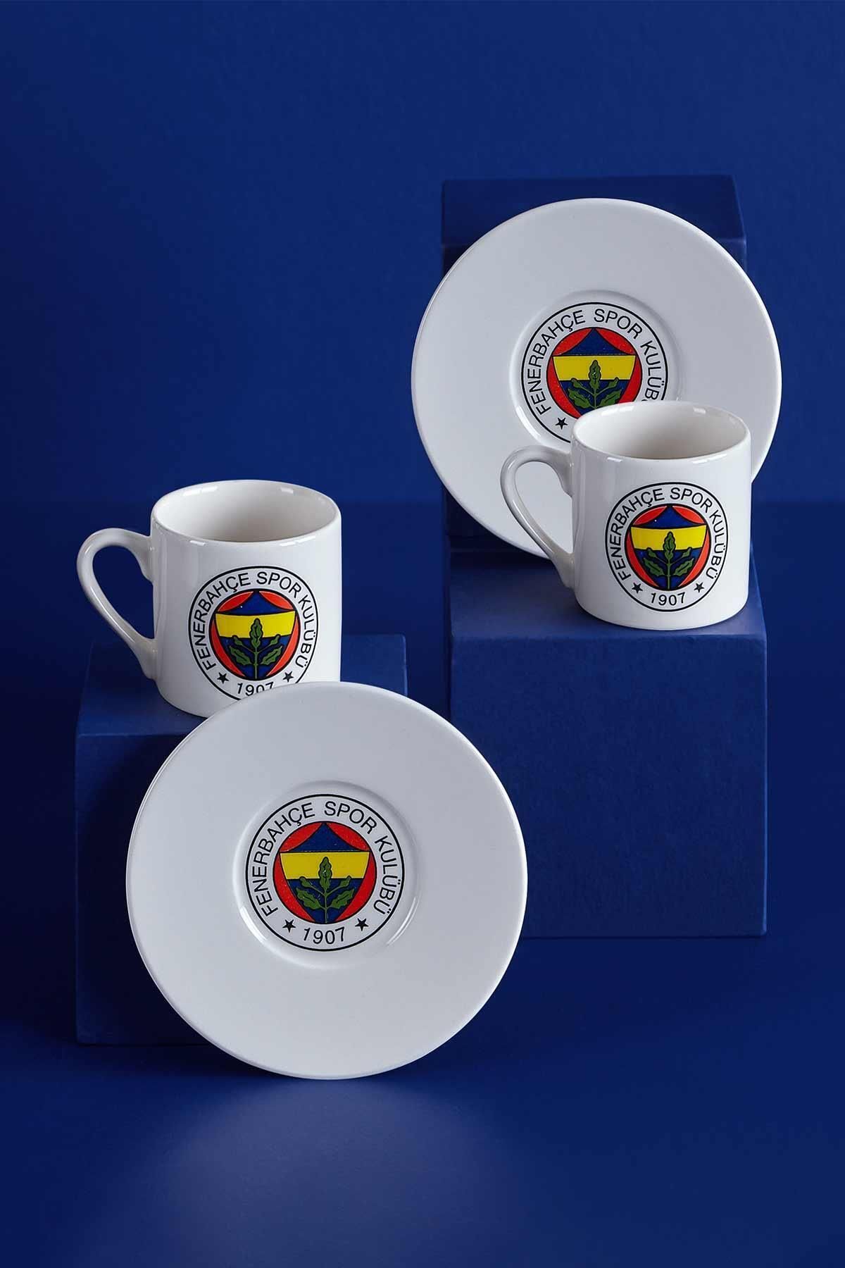 Neva N3418 Fenerbahçe Lisanslı Arma Logo 2'li Kahve Fincan Takımı Fb-zc076tds01