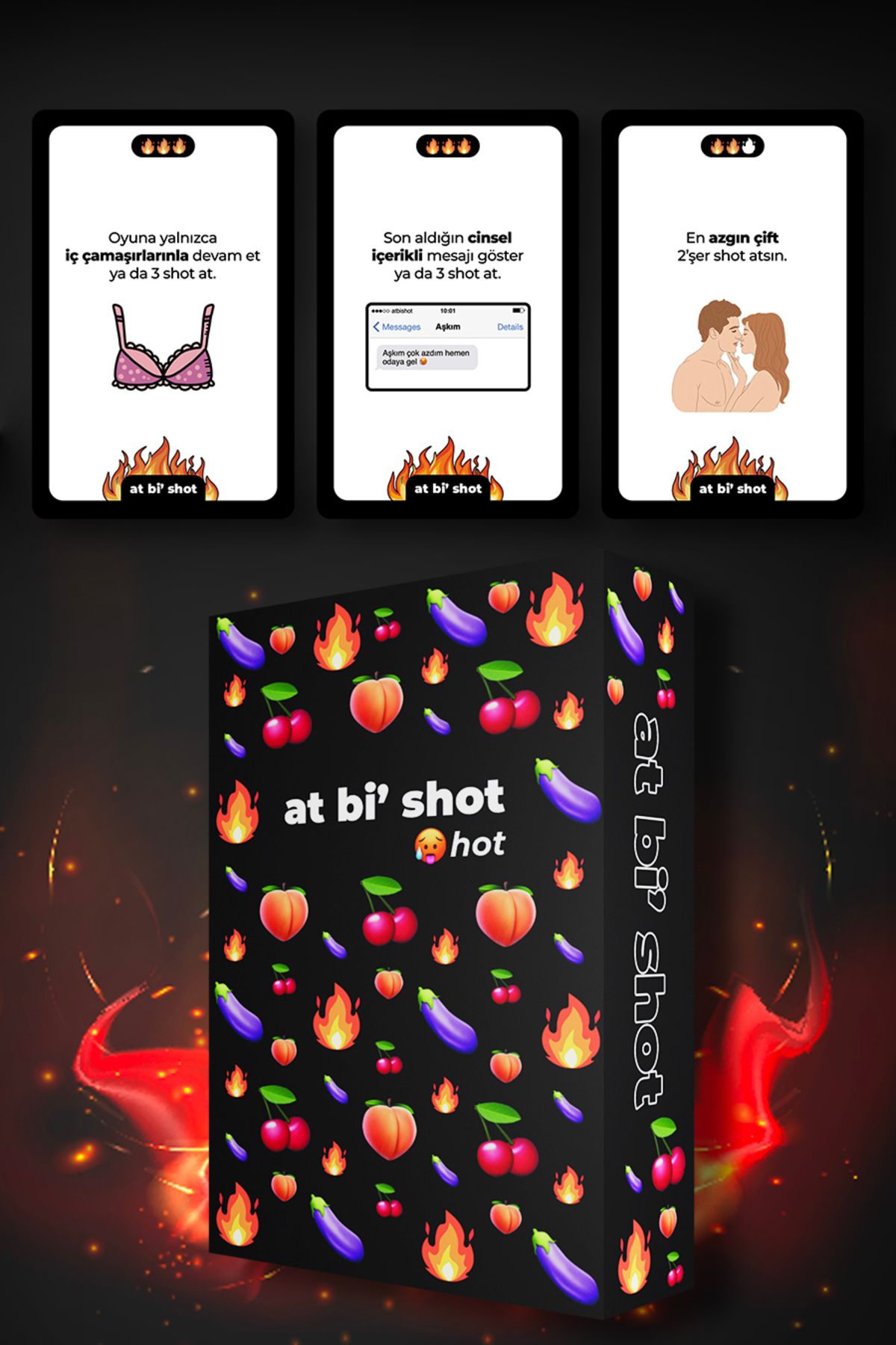 at bi' shot Hot - Romantik Içki Oyunu | Sevgililer Günü | Parti Oyunu | Shot Oyunu | Çift Oyunu | Kart Oyunu