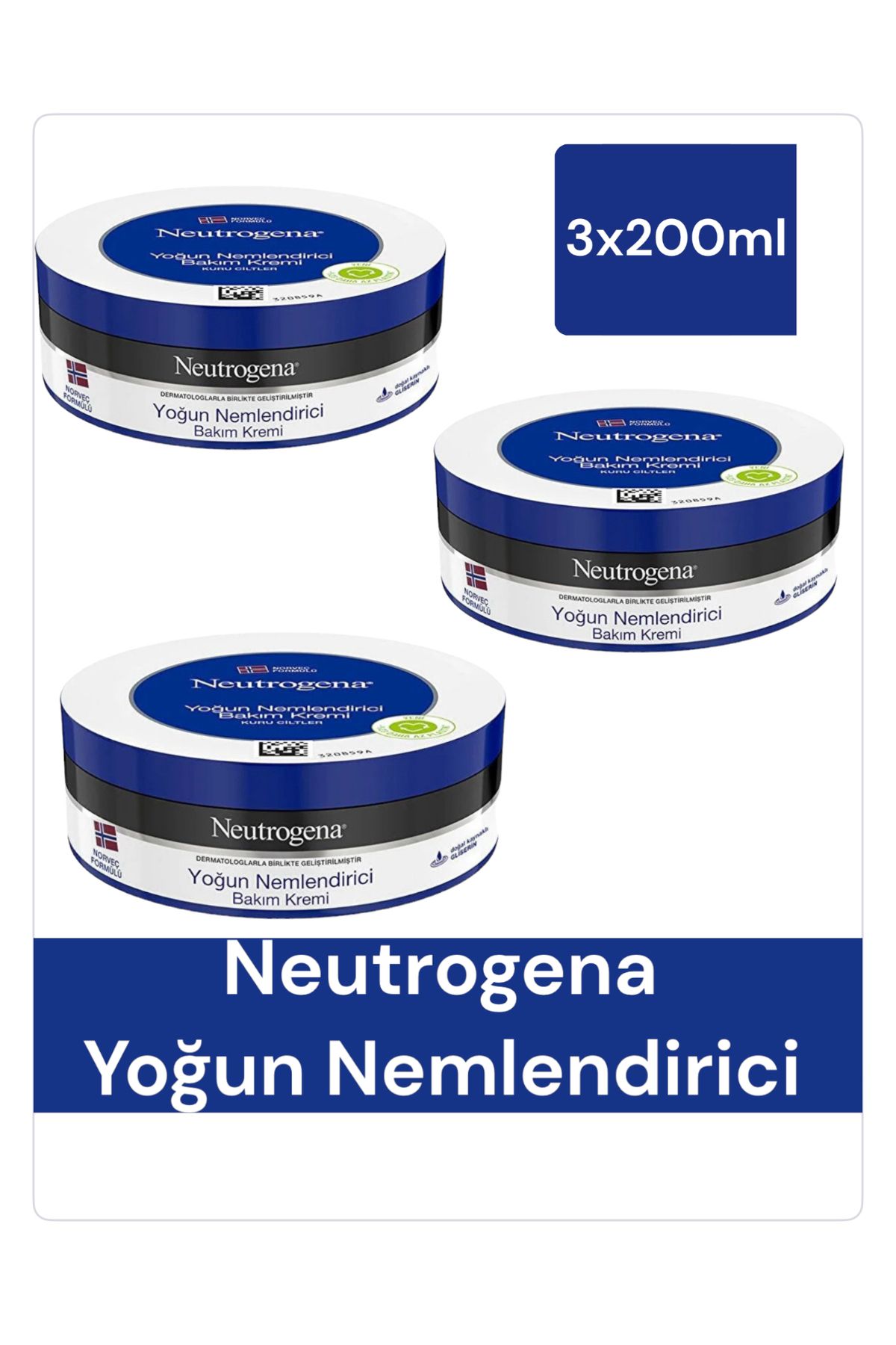 Neutrogena Yoğun Nemlendirici Krem 200 ml 3 Adet