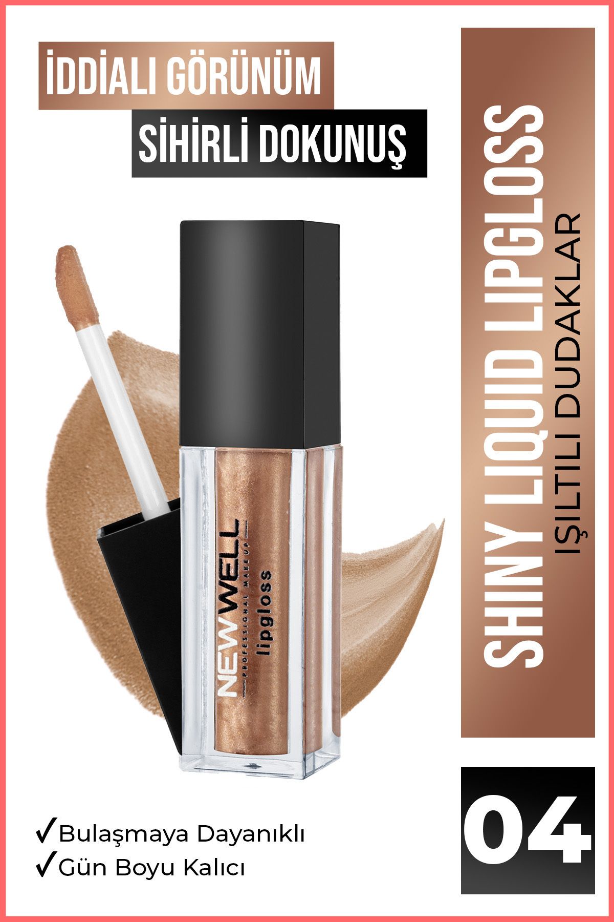 New Well Shiny Liquid Lipstick - 04