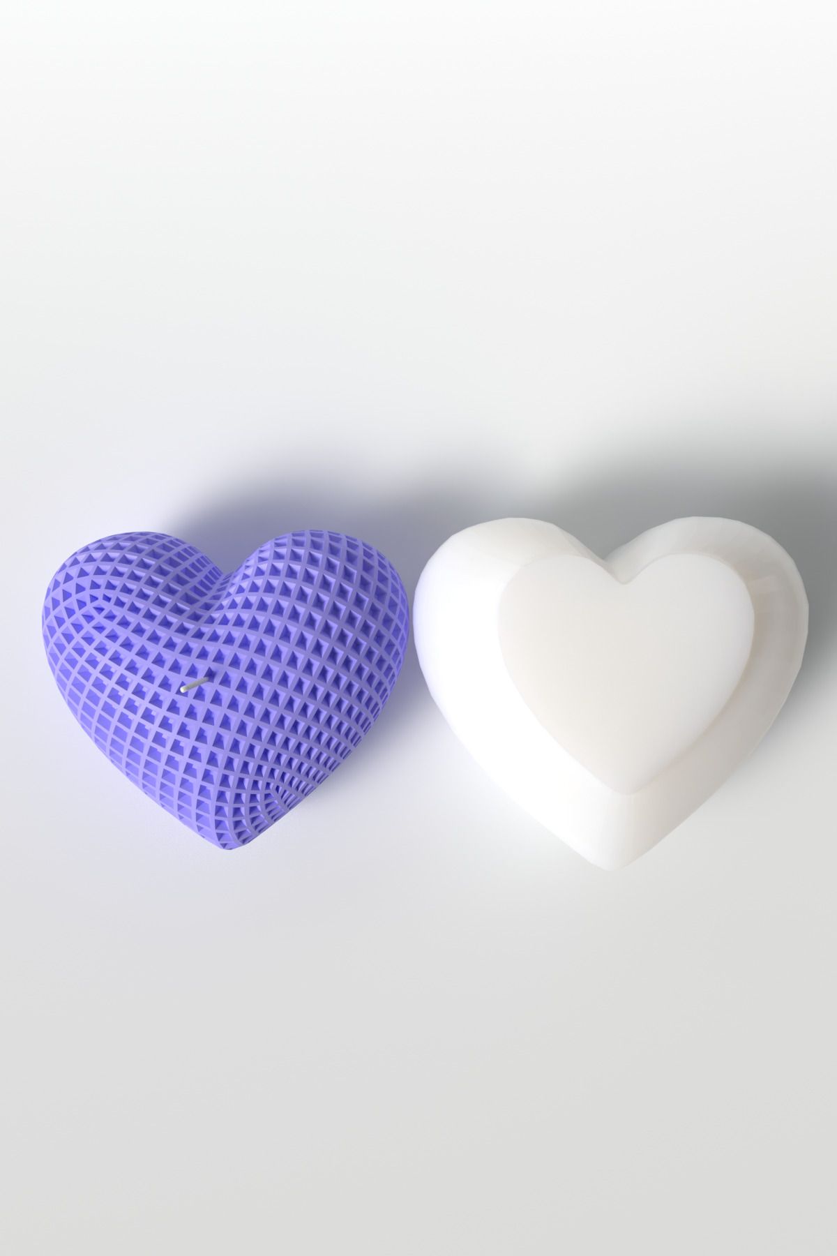 Cageartstudio Büyük Desenli Kalp Mum Silikon Kalıp - Sevgililer Günü Mum Kalıbı Soya Wax Mum Yapım Malzemeleri