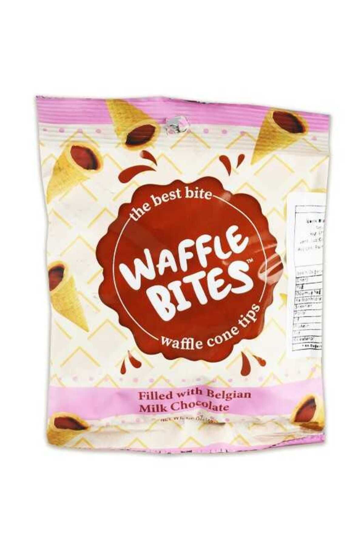 Elvan Waffle Bıtes Sütlü Çikolatalı Kornet 48 Gr. (1 Paket)