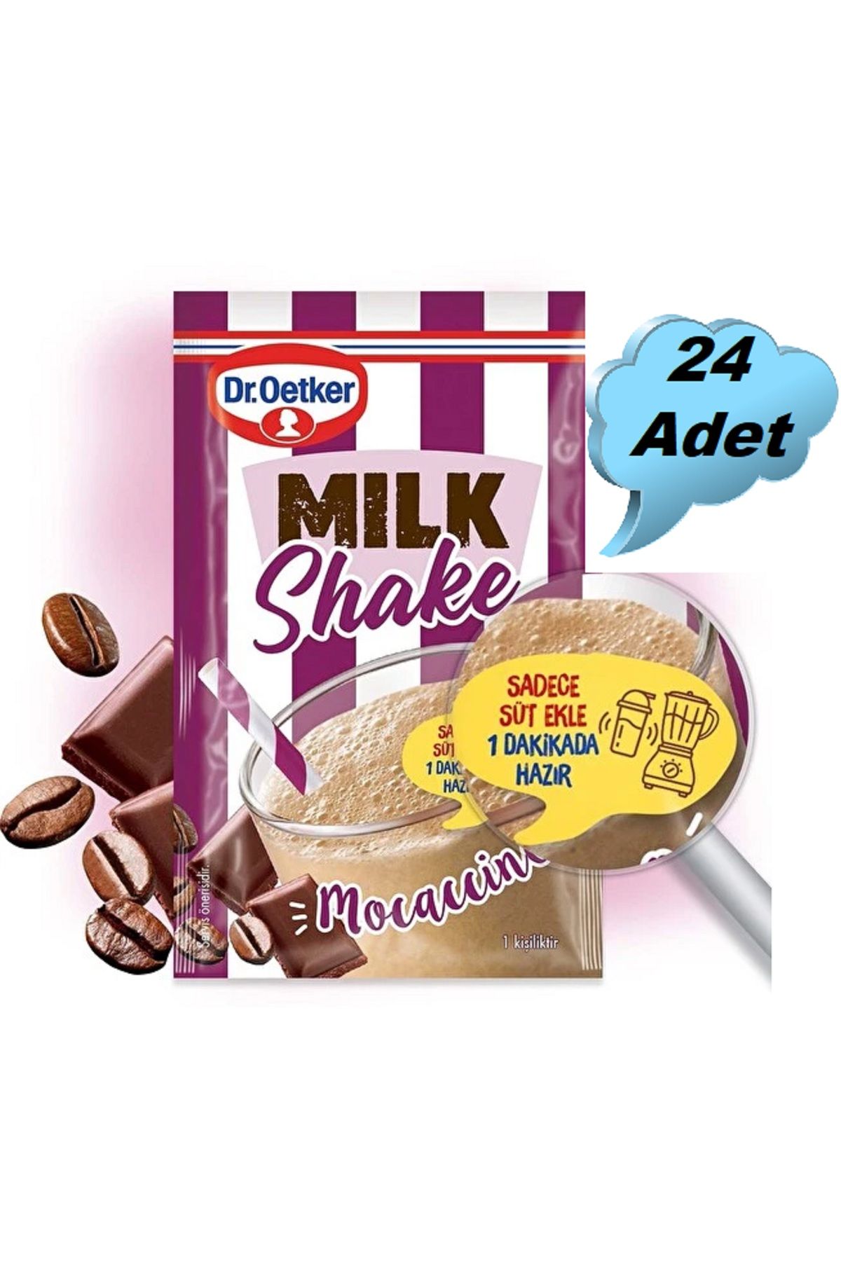 Dr. Oetker Dr.Oetker Milkshake Mocaccino 18 g x 24 Adet