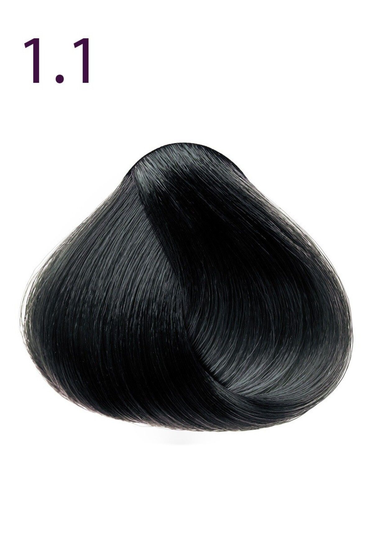 Faberlic Kalıcı krem saç boyası Expert Color serisinin maksimum rengi ton 1.1 Siyah-mavi