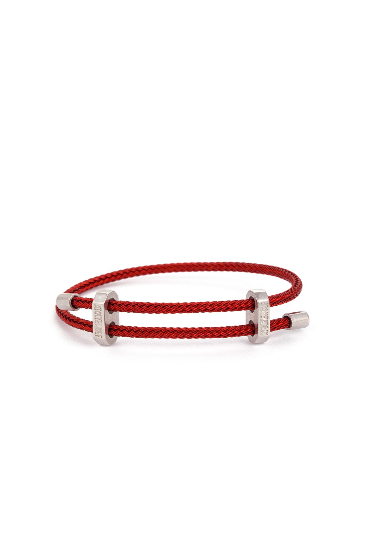 Atolyewolf Red Luxury Bracelet in Silver