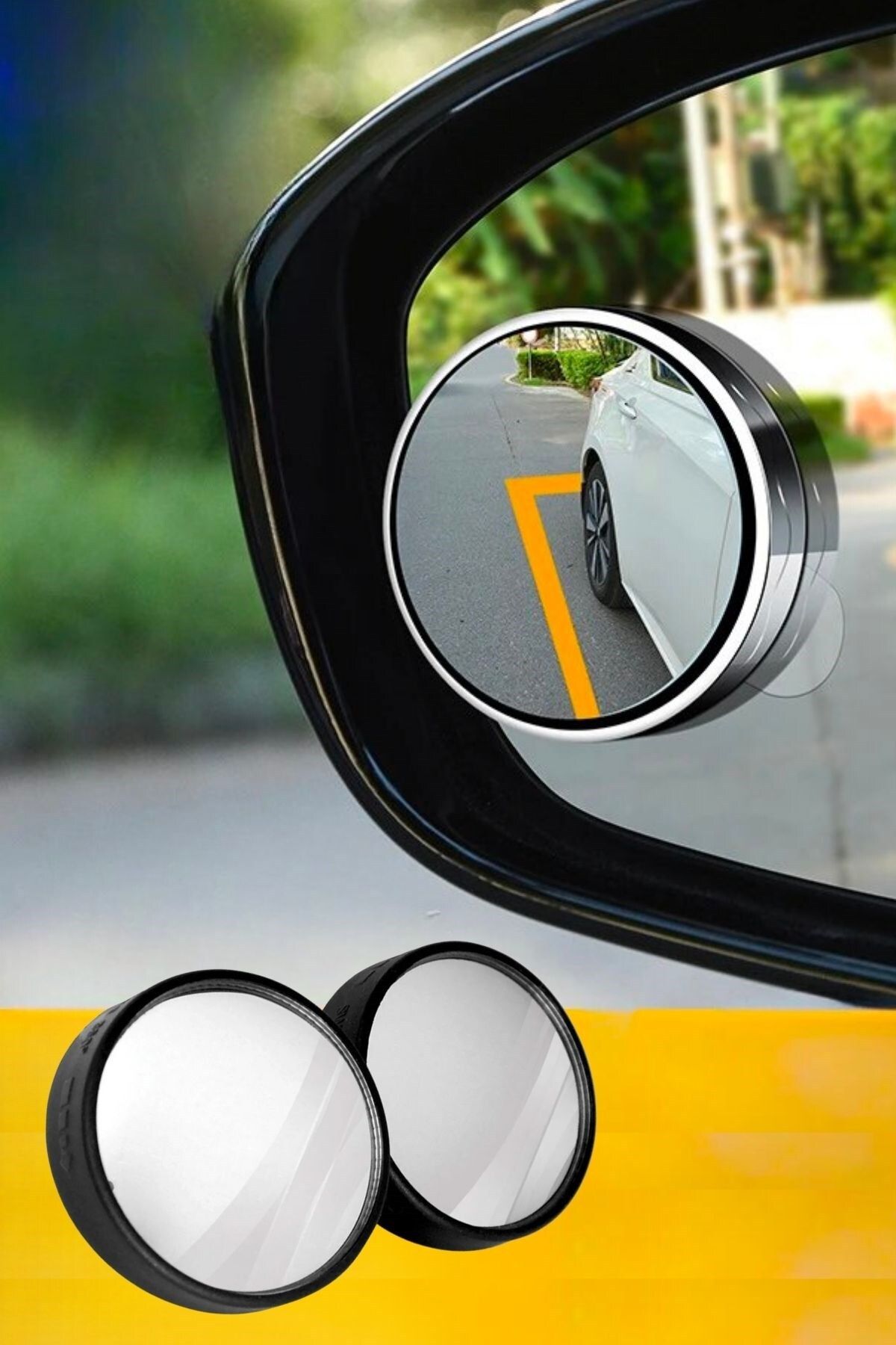 Buffer ® Otomobil Geniş Açılı Araç Kör Nokta Dikiz Aynası Dikiz Aynası 1 Çift