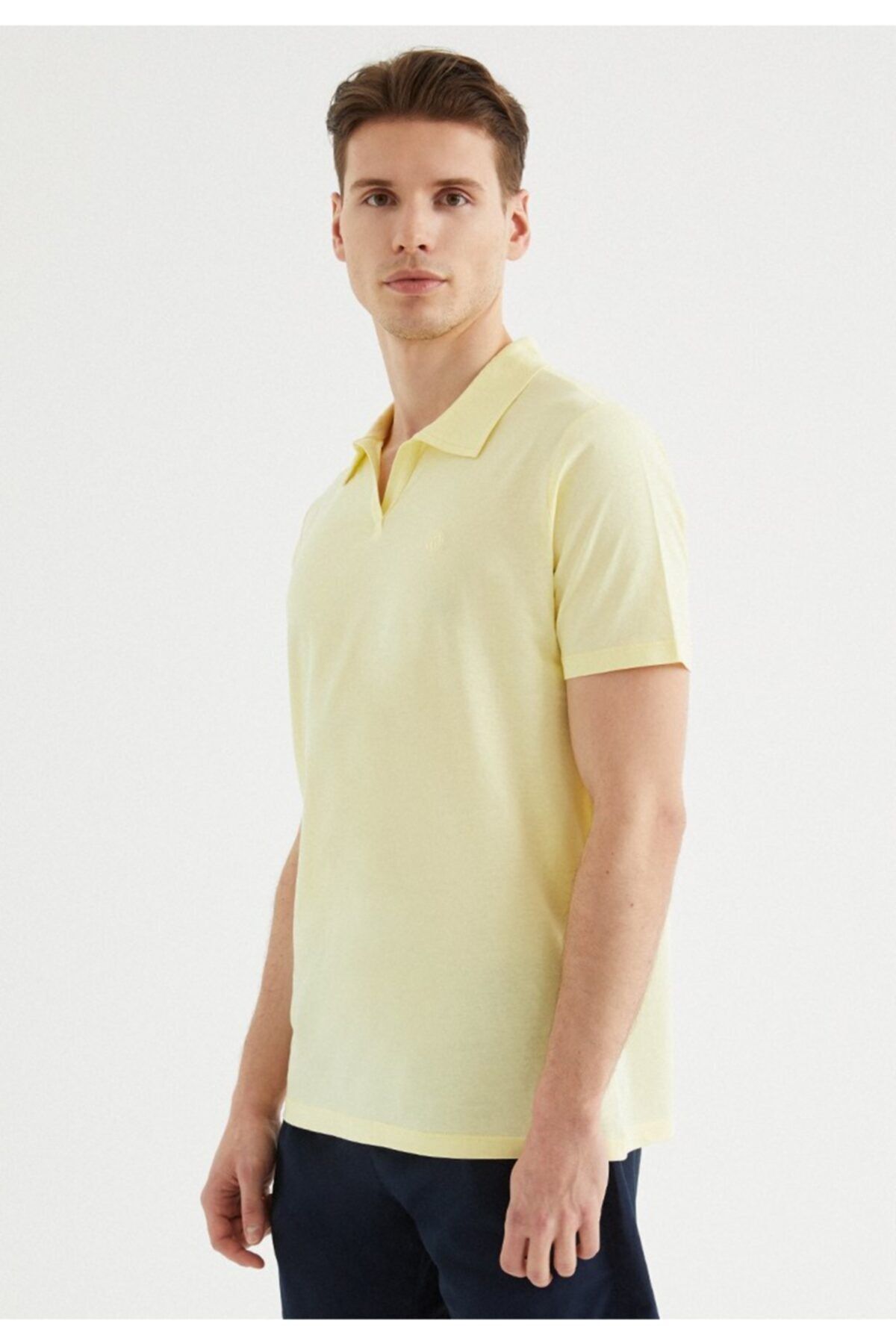 WESTMARK LONDON Sarı Polo Yaka Pamuklu Regular Fit Erkek T-shirt -vital