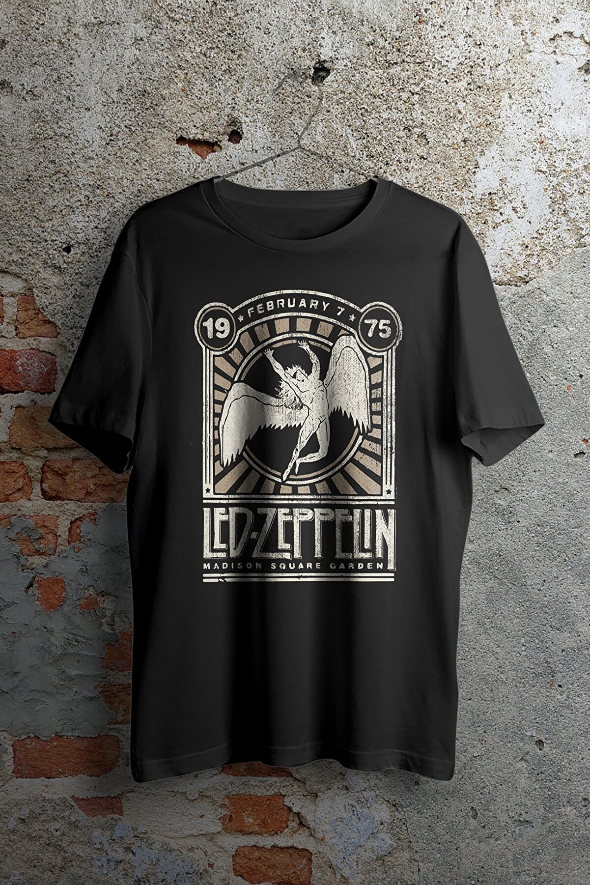 WePOD Led Zeppelin 1975 Siyah Unisex Tshirt