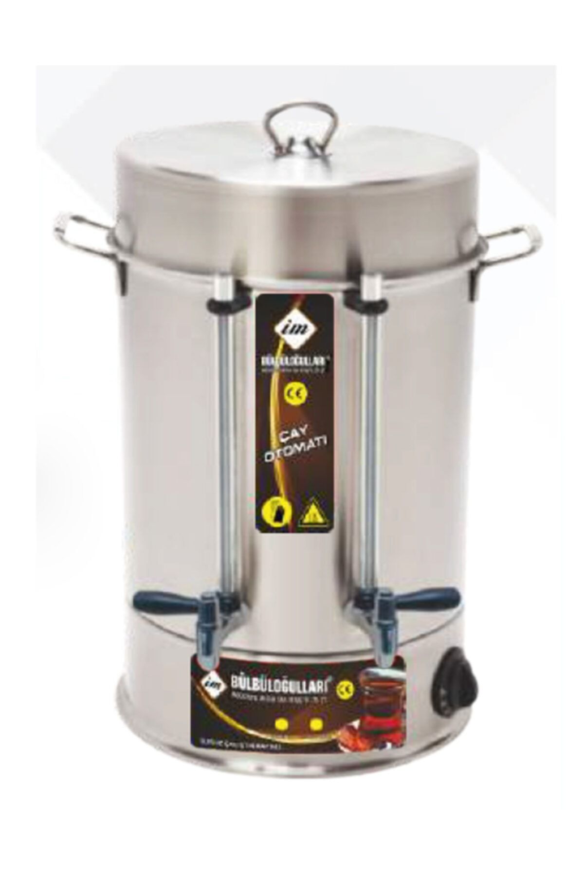 BÜLBÜLOĞLU 500 Bardaklık Çevirmeli Çelik Musluk Çay Makinası