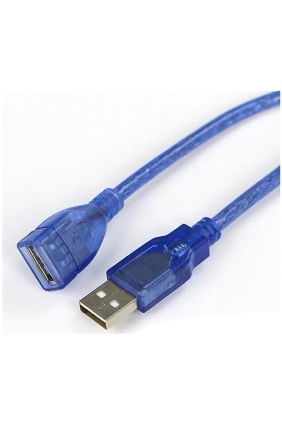 Genel Markalar Usb Uzatma Kablosu Dişi Erkek Örgü Kablo Mavi 30 Cm