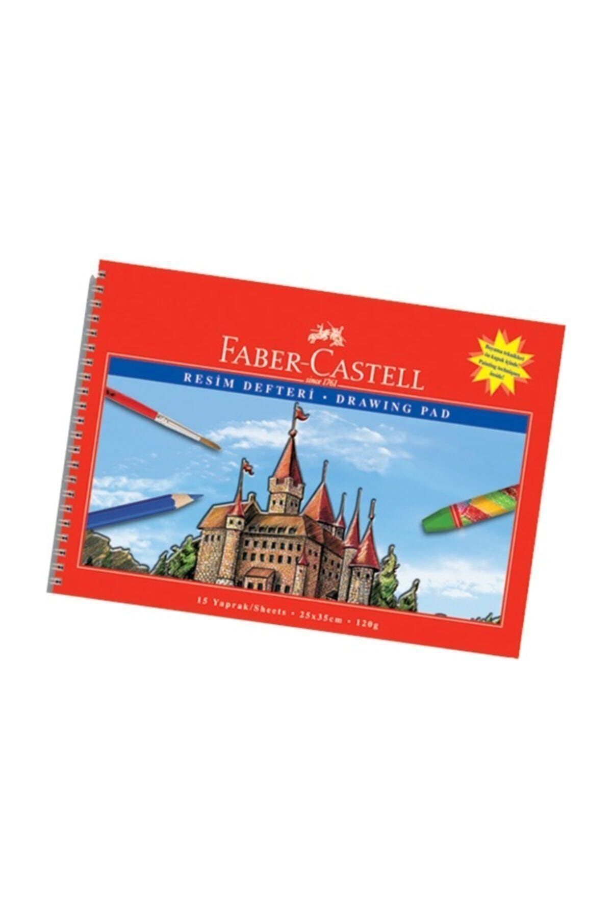 Faber Castell Karton Kapak Resim Defteri 25x35 Cm, 15 Yaprak
