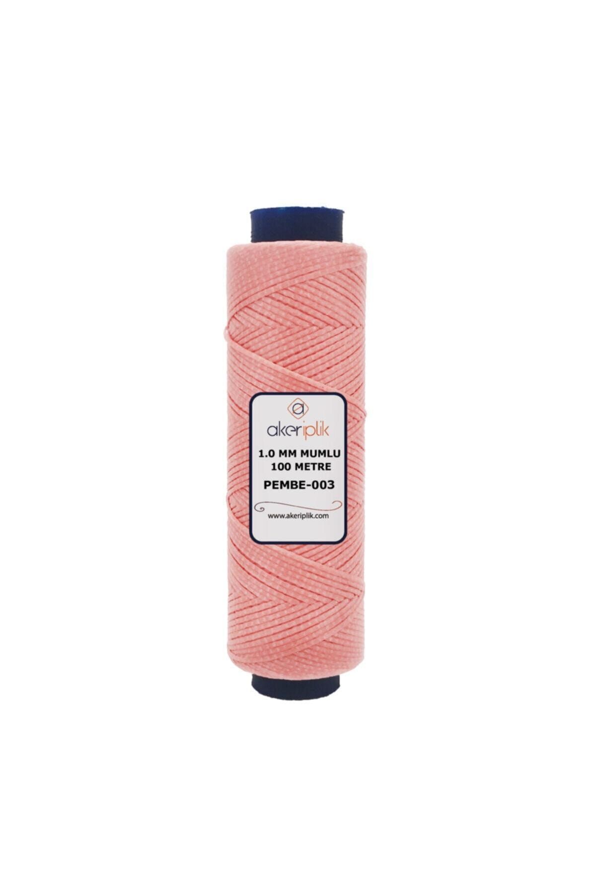 Akerİplik Aker Mumlu Iplik 1.0 Mm Pembe 003 100 Metre