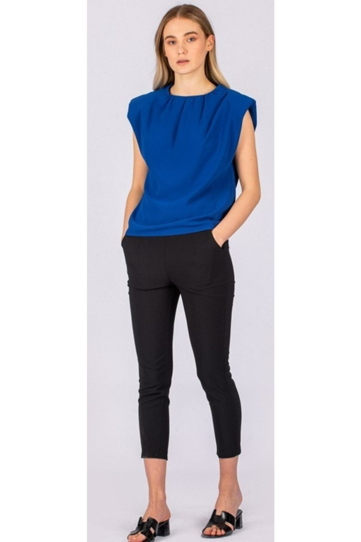 LUXXO Kadın Lacivert Bluz Y0105