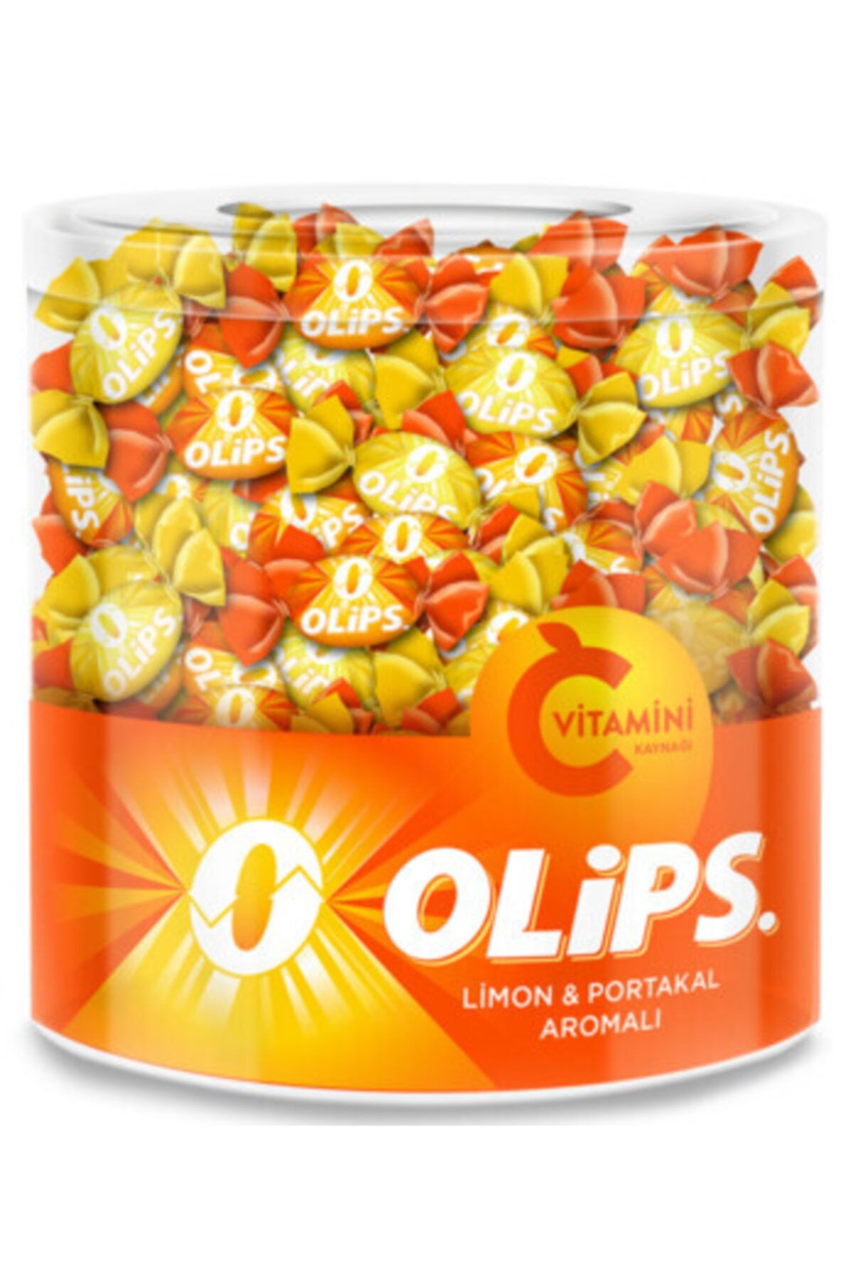 Olips C Vitaminli Limon ve Portakal Aromalı  Kavanoz Şeker 462 gr