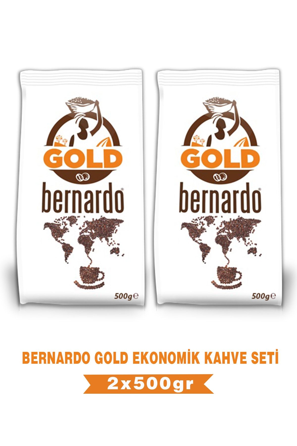 Bernardo Gold Ekonomik Çözünebilir Kahve Set 500grx2