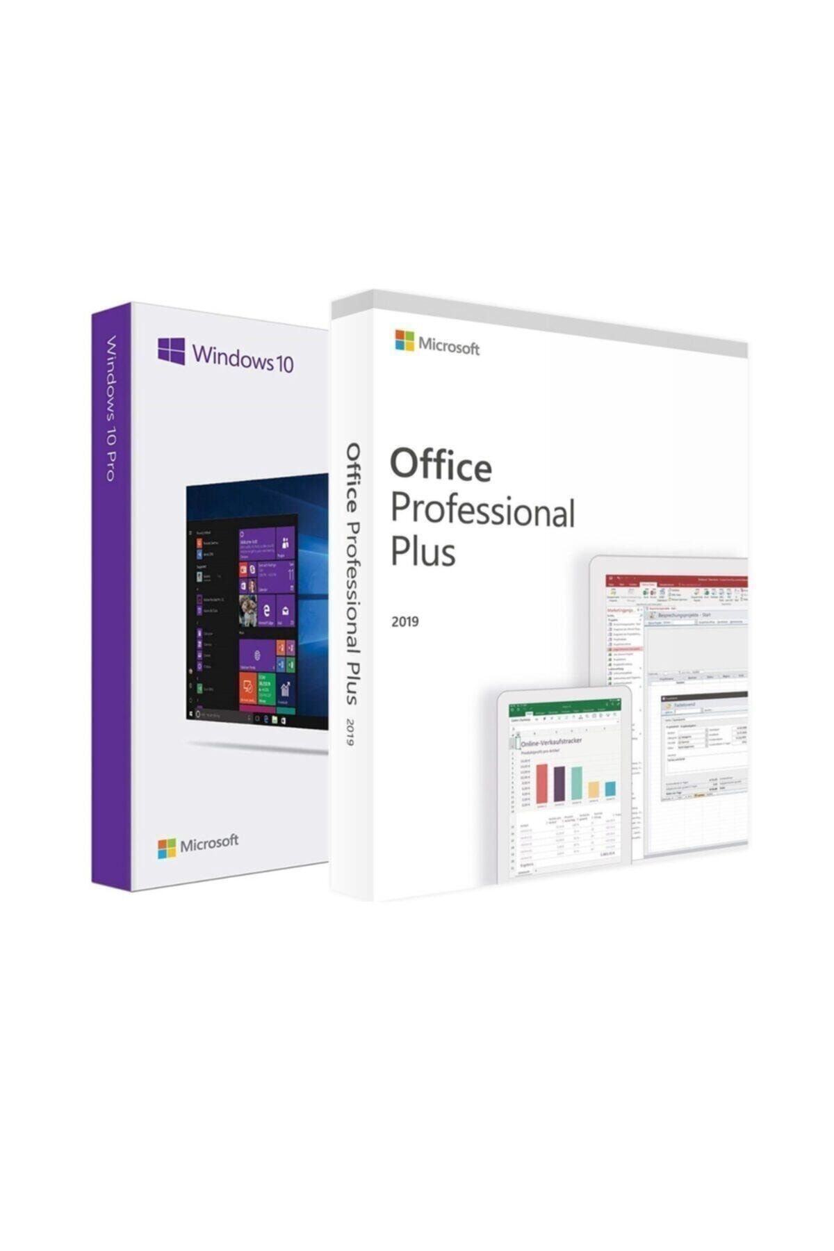 Microsoft Office 2019 Professional Plus Retail  Windows 10 Professional Retail Lisans Anahtarı  Ömür Boyu