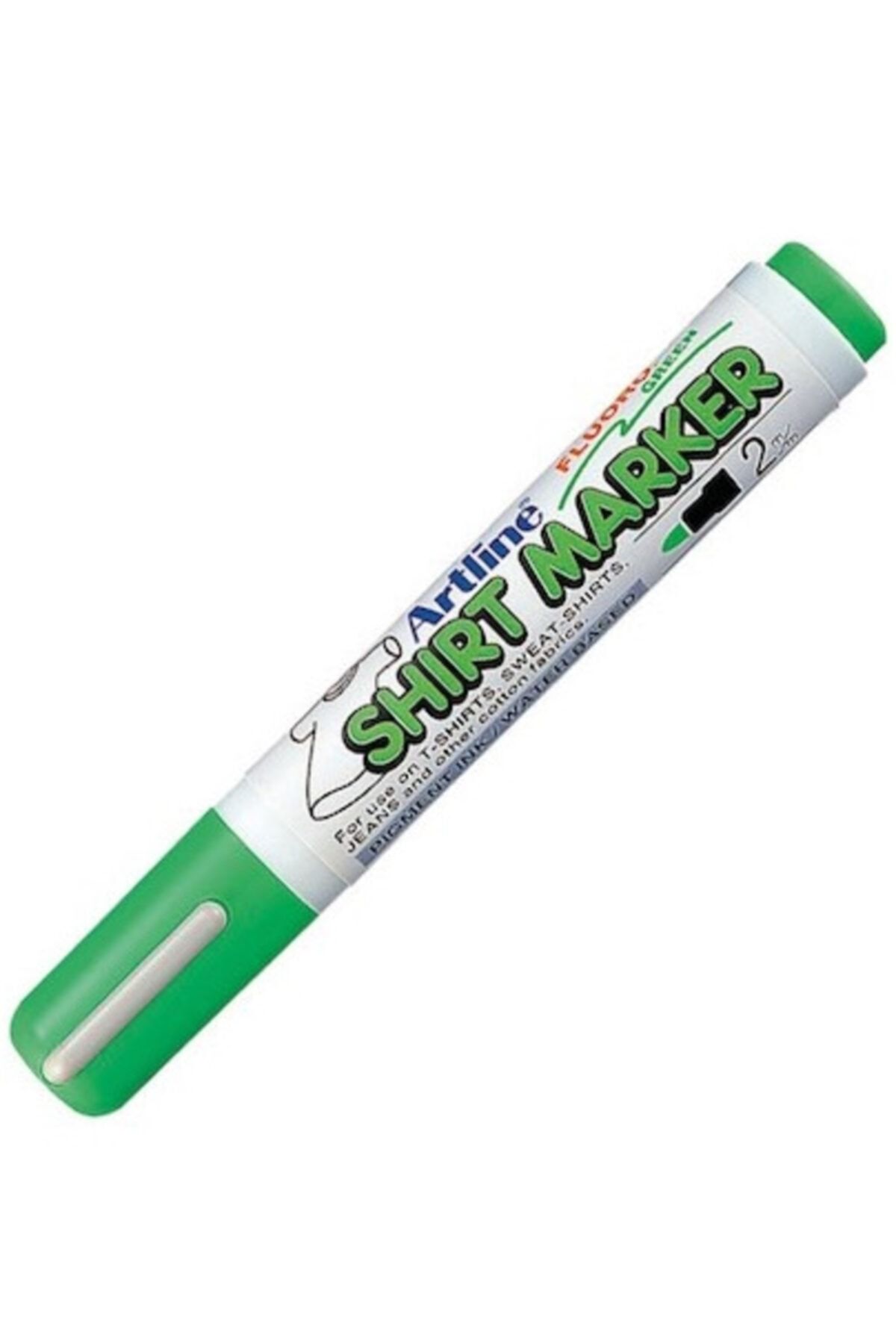 artline Kumaş Kalemi Tişört Markörü2,0mm Uç Fluoro Green