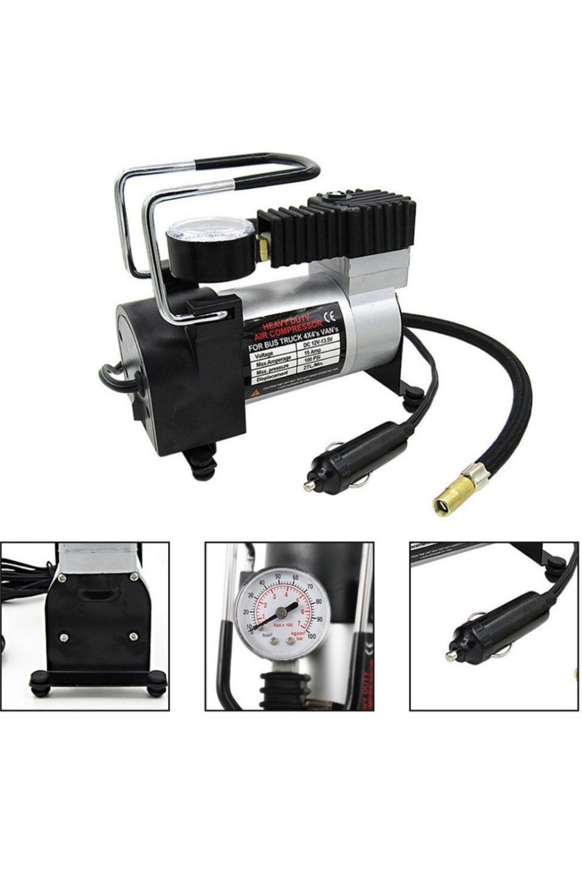 Havana Oto Araç Lastik Şişirme Pompası Hava Kompresörü 12 Volt 150 Psı Kompresör Bot Yatak Top