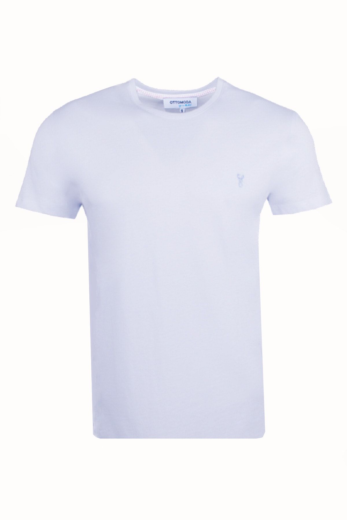 Ottomoda Erkek Beyaz Basic T-shirt