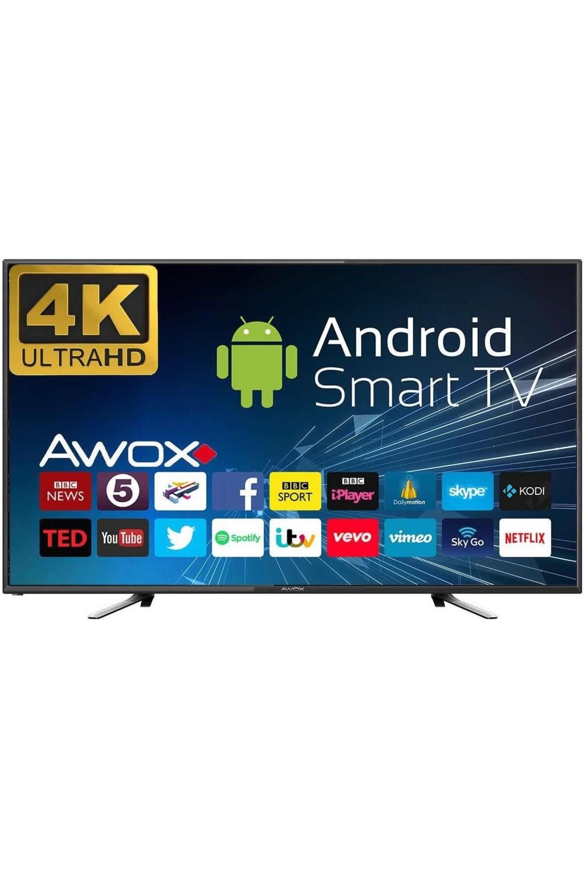 AWOX K5500RST 55'' 139 Ekran Uydu Alıcılı 4K Ultra HD Smart LED TV