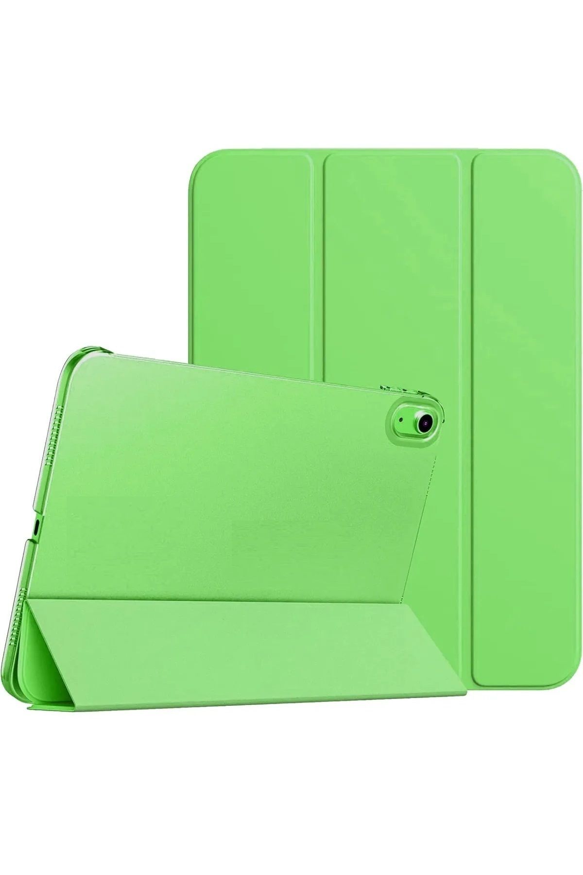 UnDePlus Apple Ipad Air 1 / 2 Ipad 5. / 6. Nesil 9.7 Kılıf Pu Deri Smart Case A1566 A1567 Yeşil