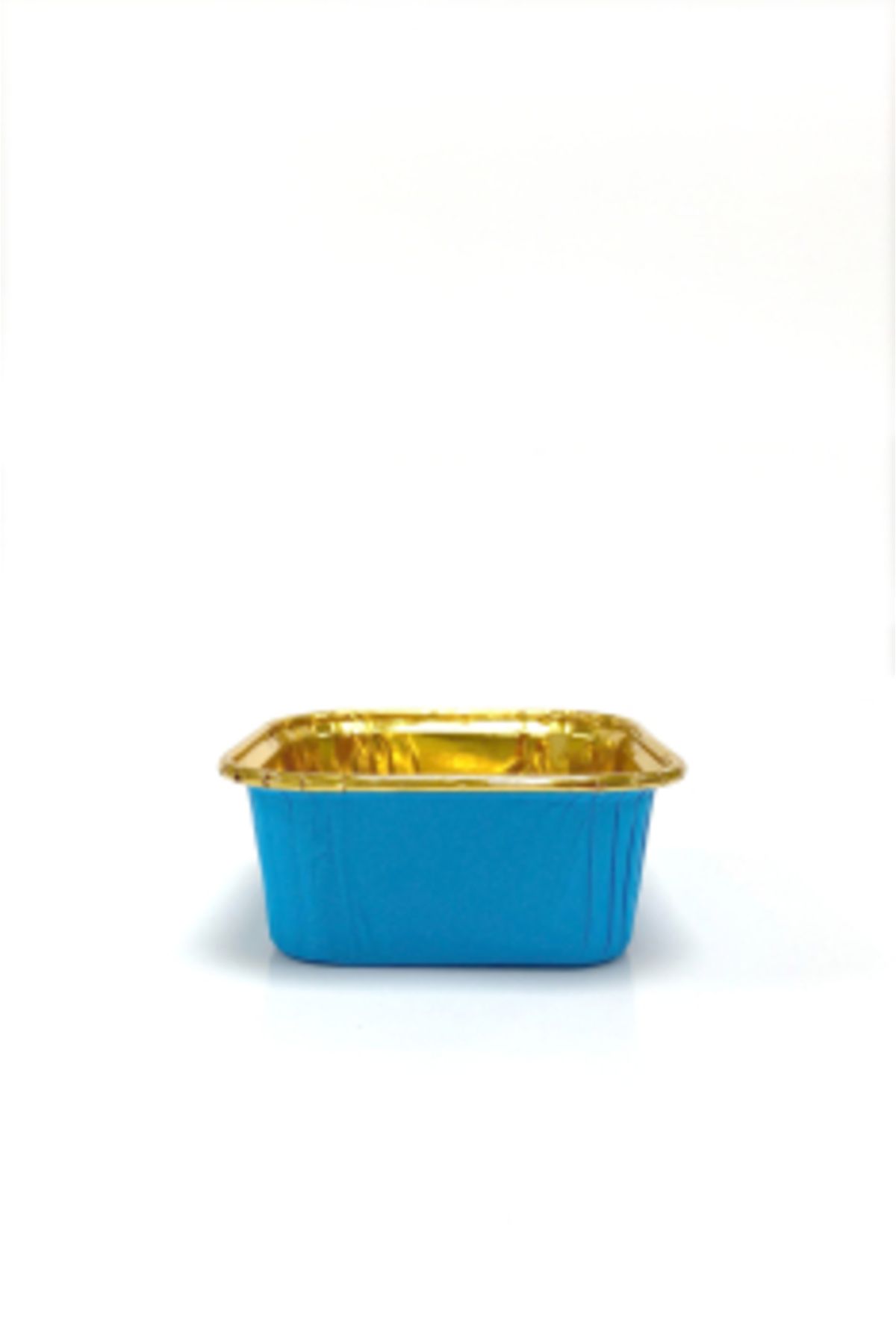 eğlencemarketi Dolphin Muffin Kek Kapsülü Kare Mavi İçi Gold 25 Adet
