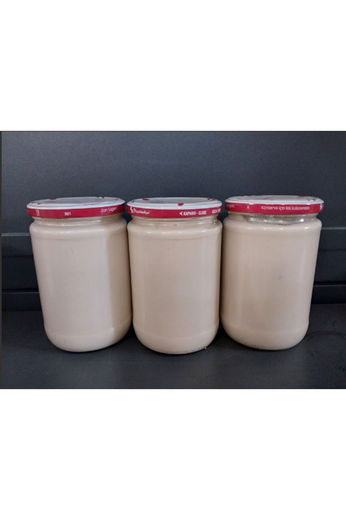 Gelinler Dağı Hatay Yöresel Tuzlu Yoğurt (%100 Keçi Sütlü) 660 cc x 3 Kavanoz (Avantajlı Al 3 Al 2 Öde)