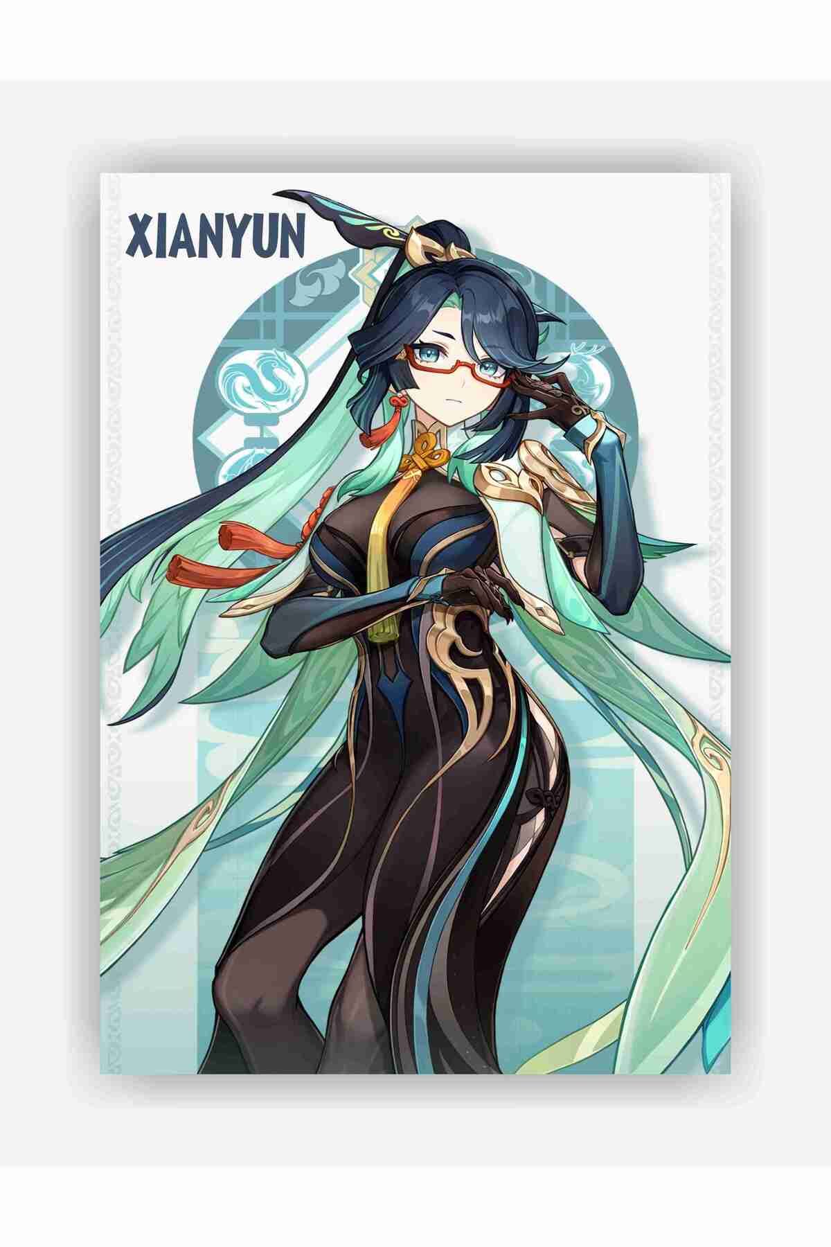 fırsatlar diyarı Genshin Impact Xianyun Gaming Anime Duvar Posteri - Kalın Kağıt - Çerçevesiz
