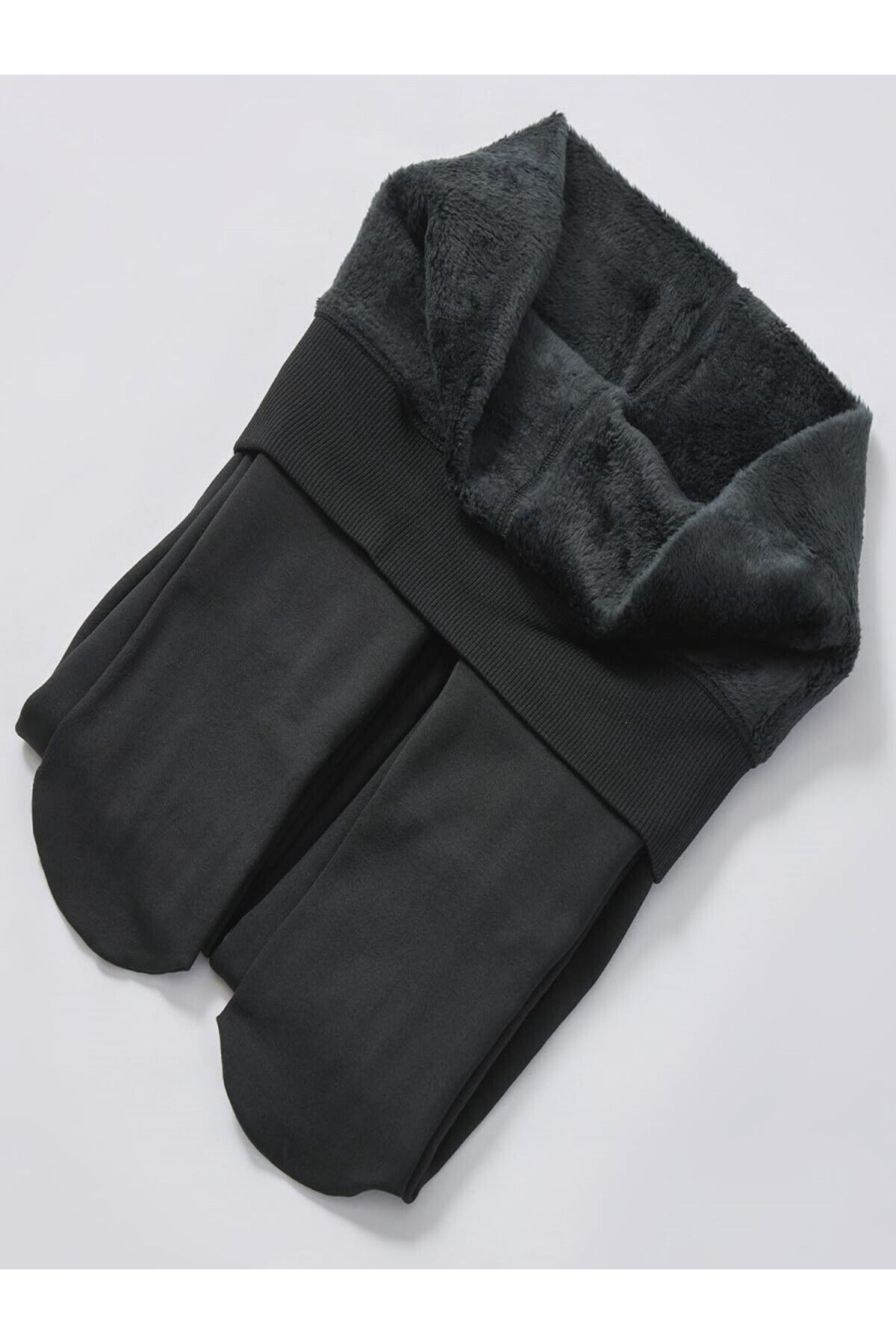 MİSTİRİK Rieti Model Külotlu Çorap Dokuma Pelüşlü Sıcak Tutan Ve Sıkıalaştıran Siyah Renk
