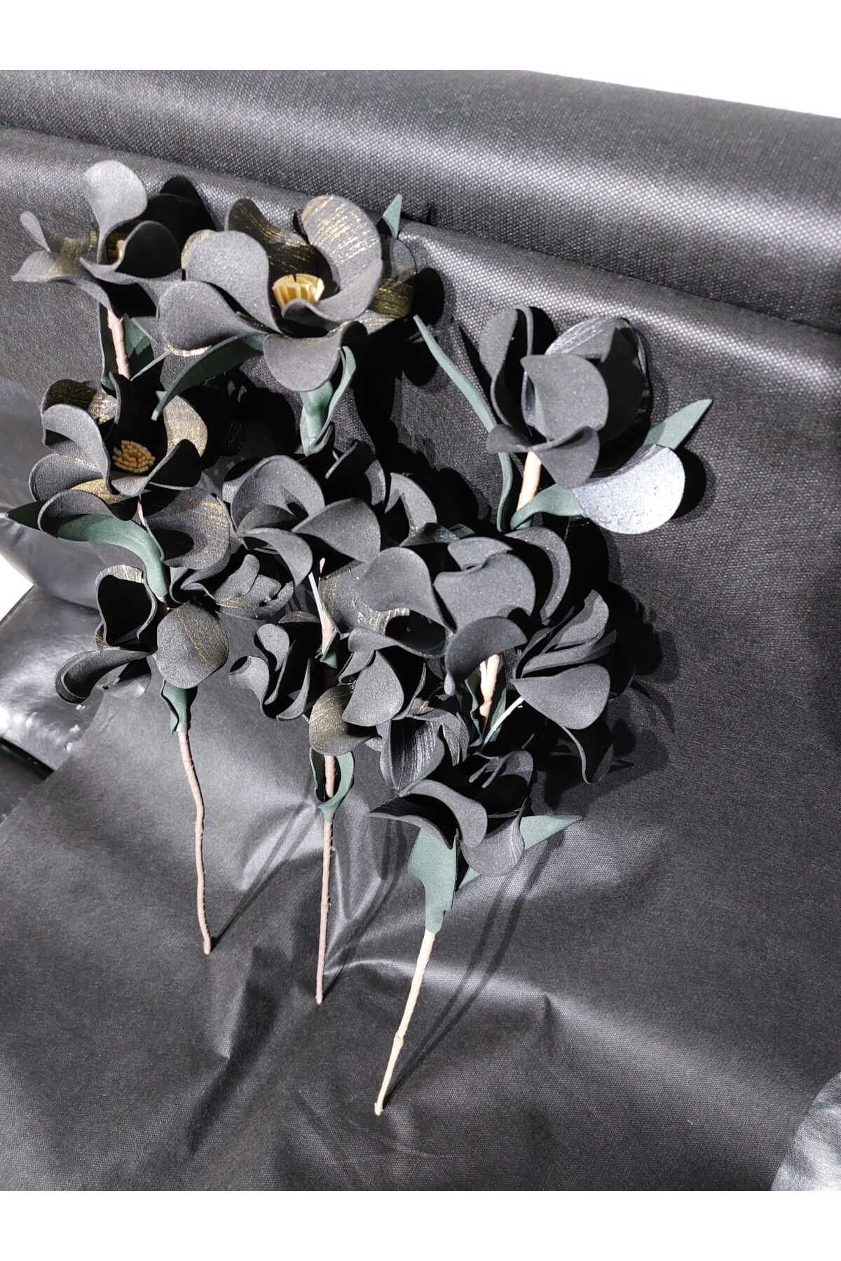 ÖMV Rosegarden Yapay Çiçek Eva Siyah Orkide