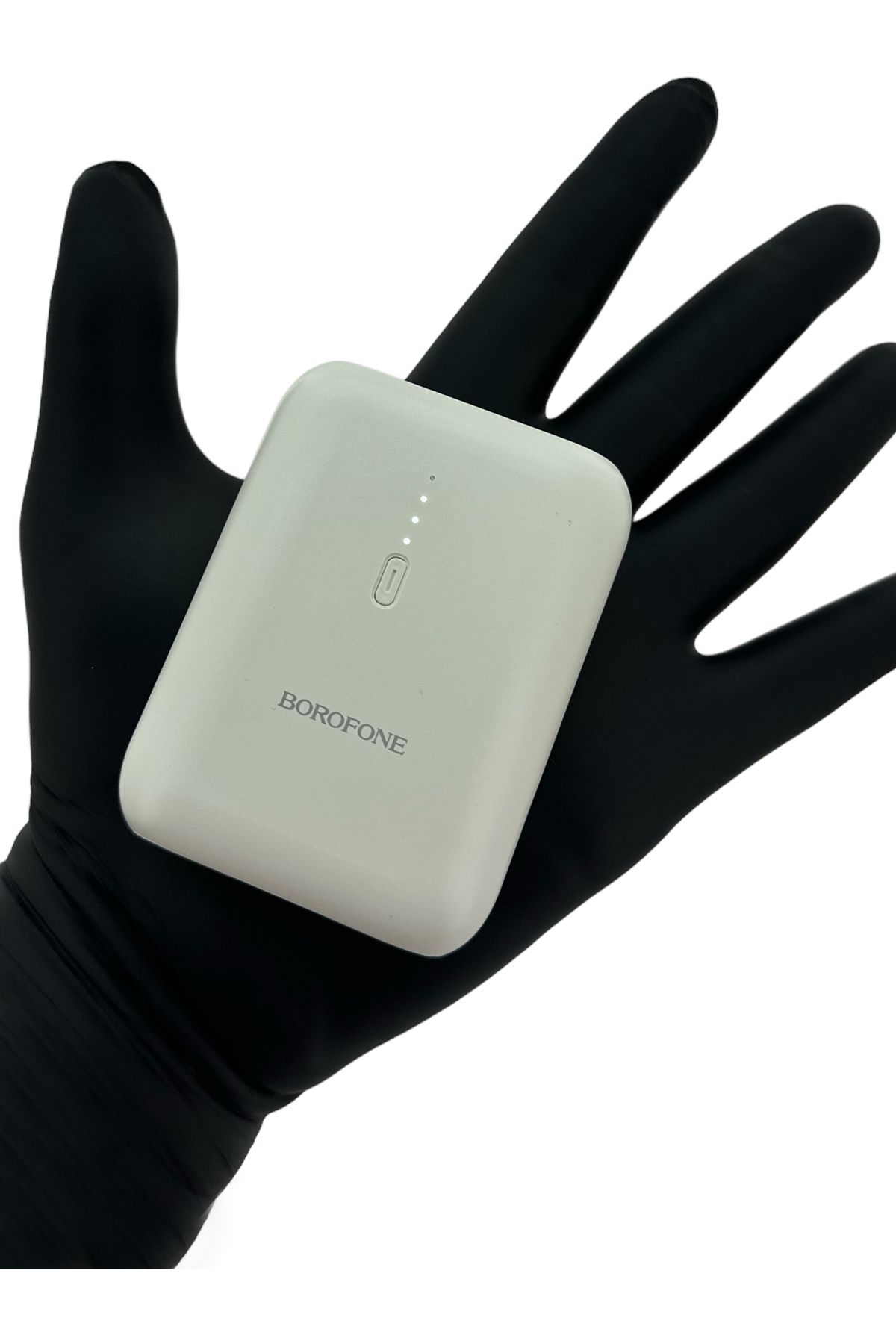 Borofone Powerbank Mini Boy 5000mAh Taşınabilir Güç Bankası Şarj Seviyesi iPhone ve Samsung Uyumlu