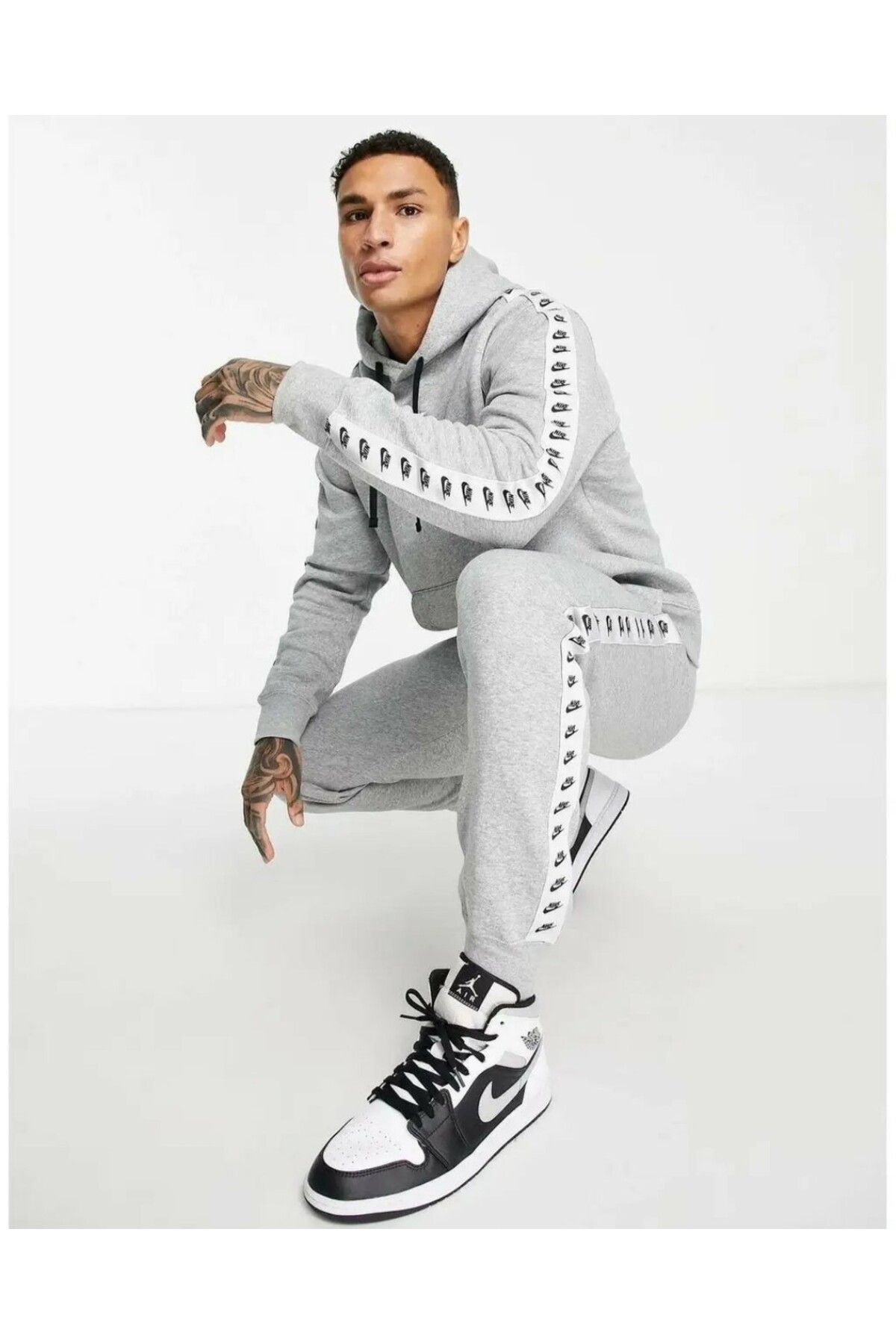 Nike Sportswear Grey Tracksuit  For Men
