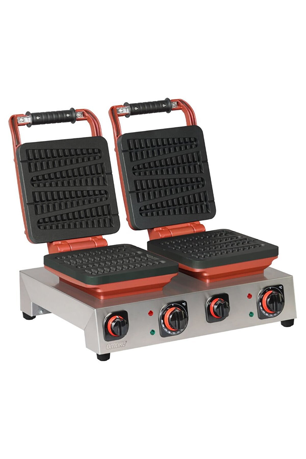 Sabit İkili Waffle Makinesi Çubuklu Çam