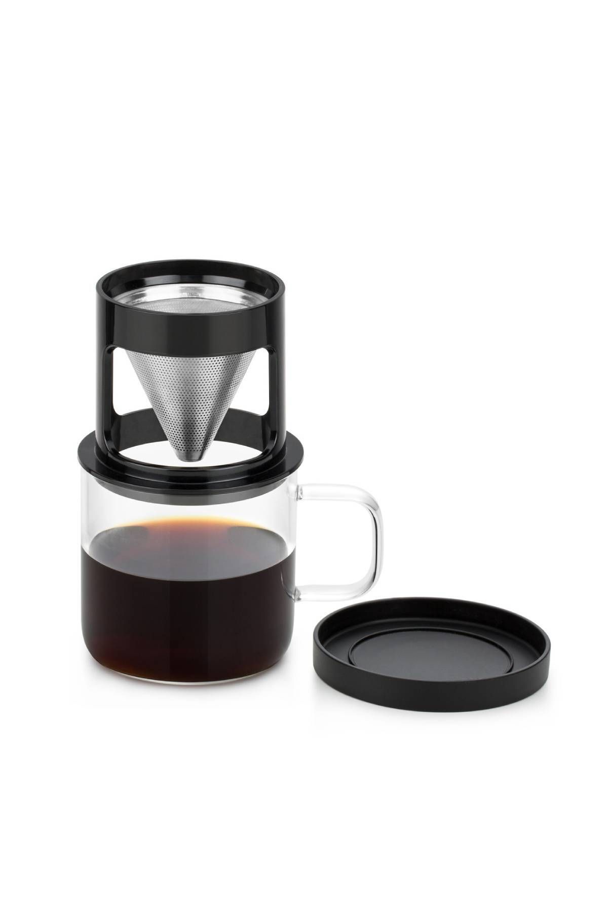 Karaca Brewy Coffe Borosilikat Cam Dripper Kupa 300 ml