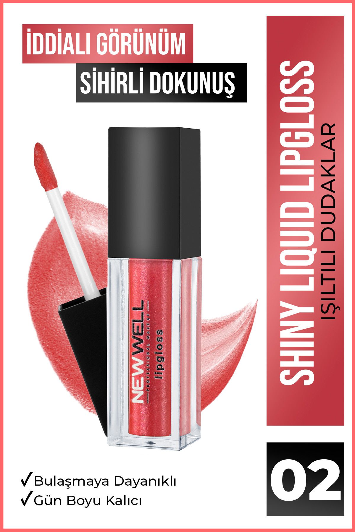 New Well Shiny Liquid Lipstick - 02