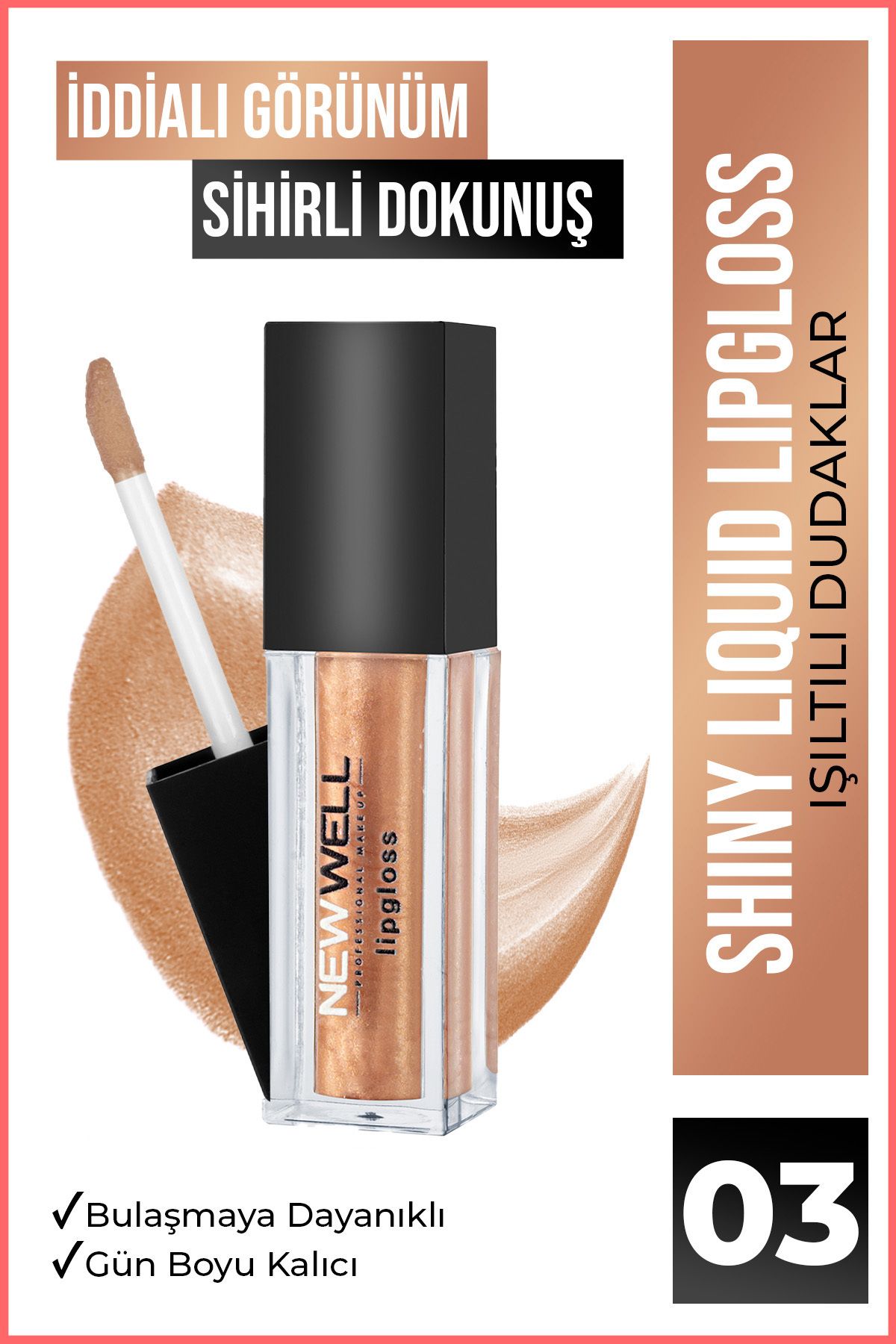 New Well Shiny Liquid Lipstick - 03