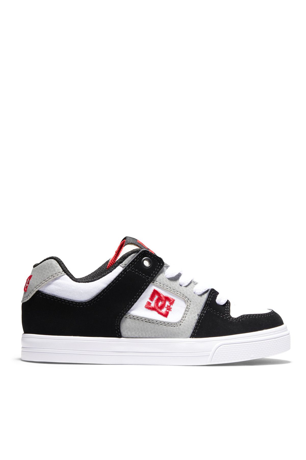 DC Siyah - Beyaz - Kırmızı Erkek Çocuk Deri + Tekstil Yürüyüş Ayakkabısı ADBS300267