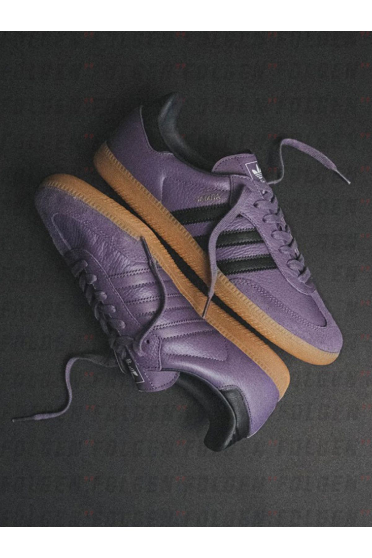 adidas Originals Samba OG Shadow / Violet Carbon Leather Sneaker Günlük Deri Spor Ayakkabı