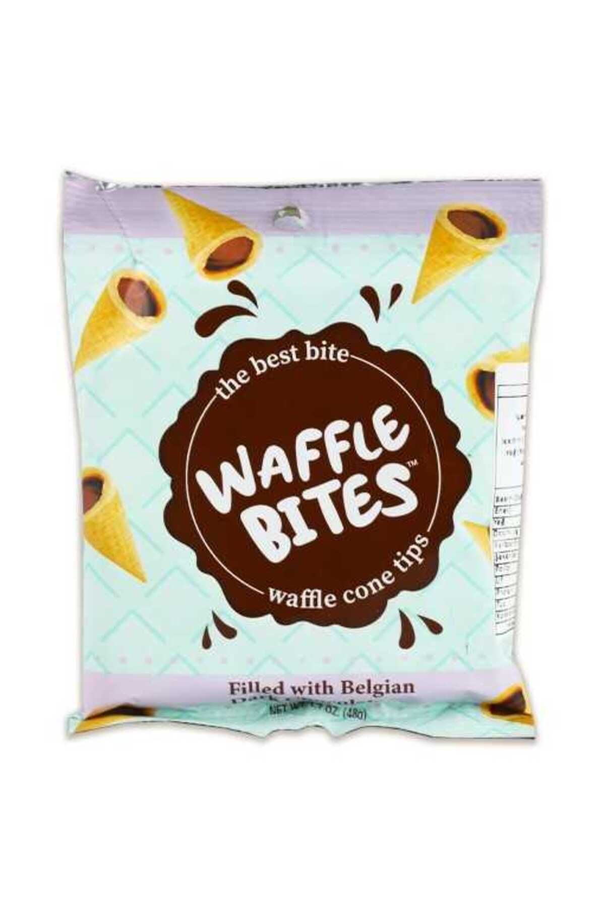 Elvan Waffle Bıtes Bitter Çikolatalı Kornet 48 Gr. (1 Paket)