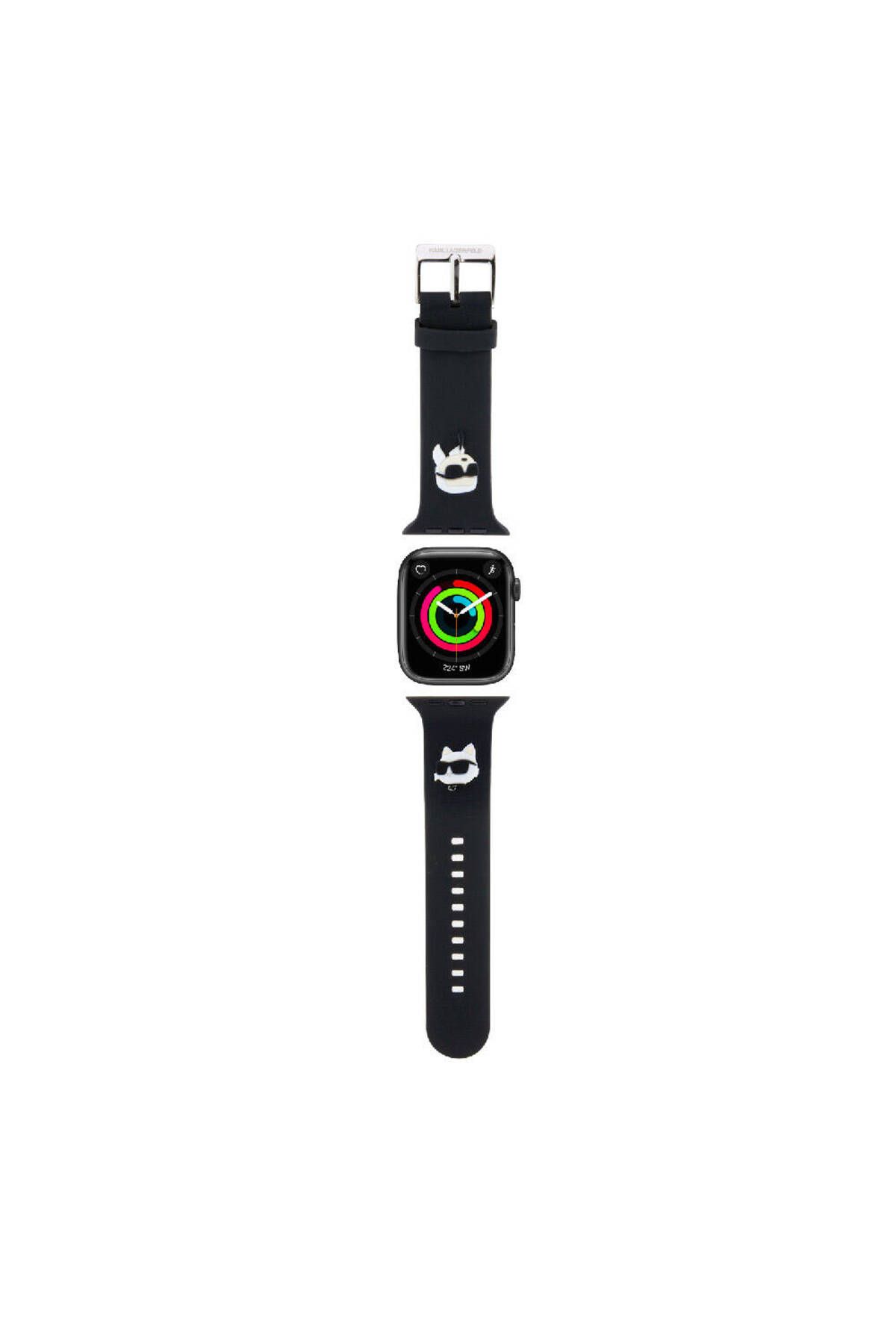 Karl Lagerfeld Watch Ultra 49mm Uyumlu Kordon Karl Lagerfeld Lisanslı İkonik Karl&Choupette Logolu Strap