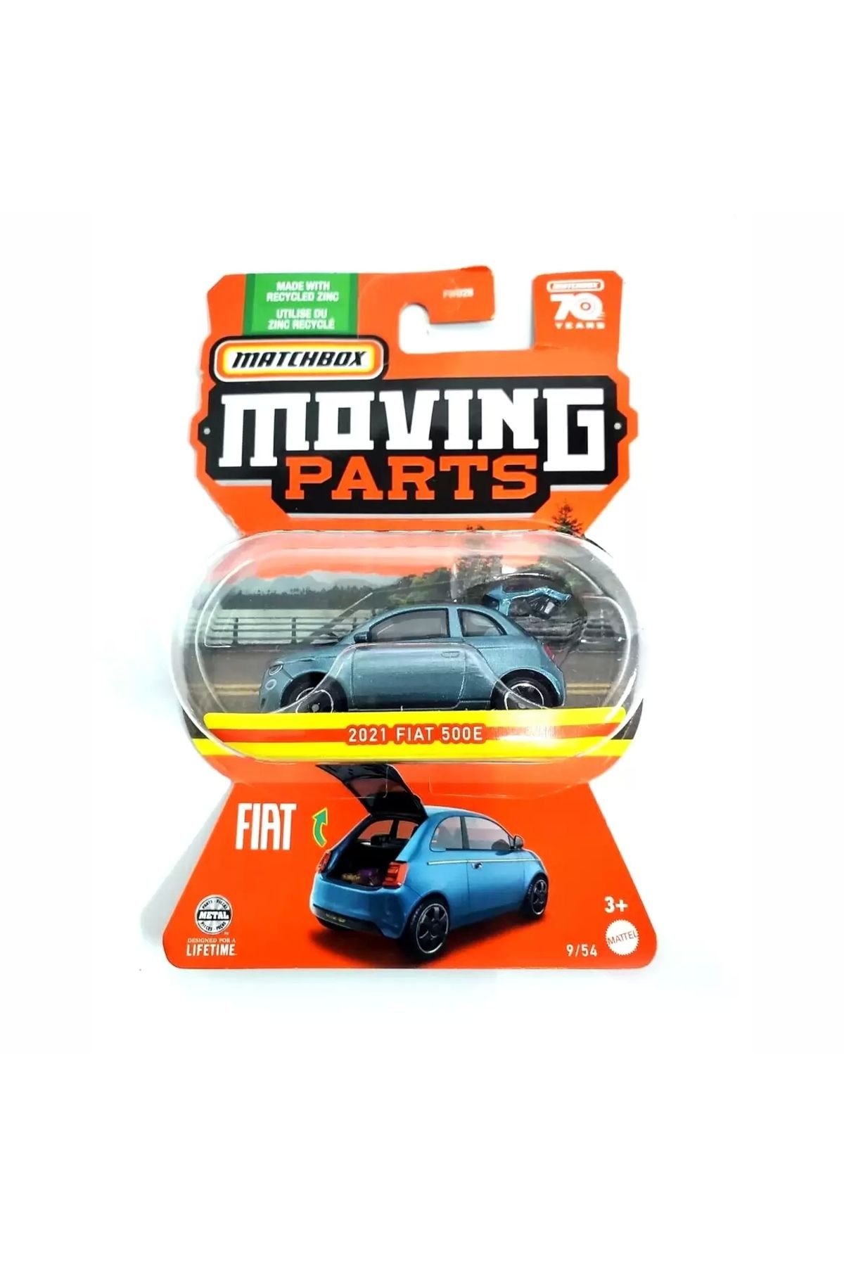 Matchbox Moving Parts 2021 Fiat 500e Hlf94